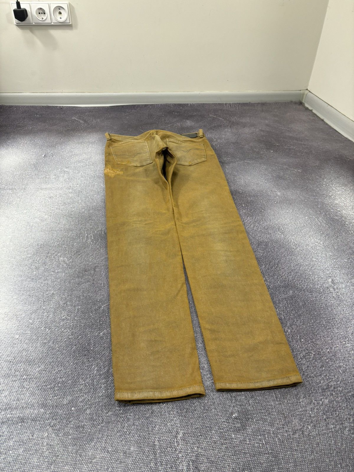 Diesel Diesel Sleenker Slim Skinny NWT Orange Gold Stretch Jeans Size US 28 / EU 44 - 16 Thumbnail