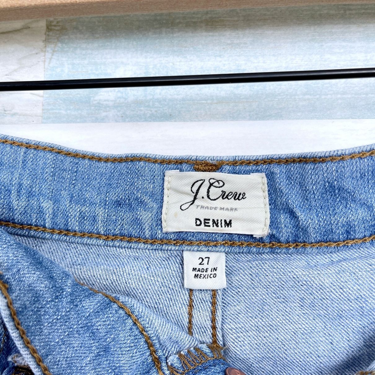 J.Crew J Crew Denim Button Fly Cut Off Denim Shorts Womens 27 Size 27" / US 4 / IT 40 - 4 Thumbnail