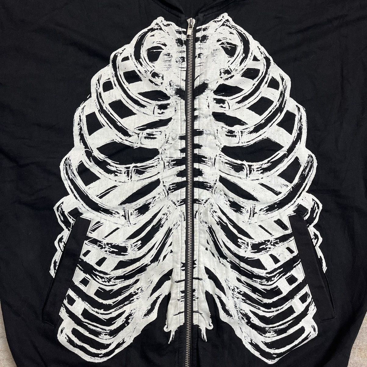 If Six Was Nine × Japanese Brand × Le Grande Bleu (L.G.B.) Y2k Rare Glad News skeleton zip hooodie Size US L / EU 52-54 / 3 - 7 Thumbnail