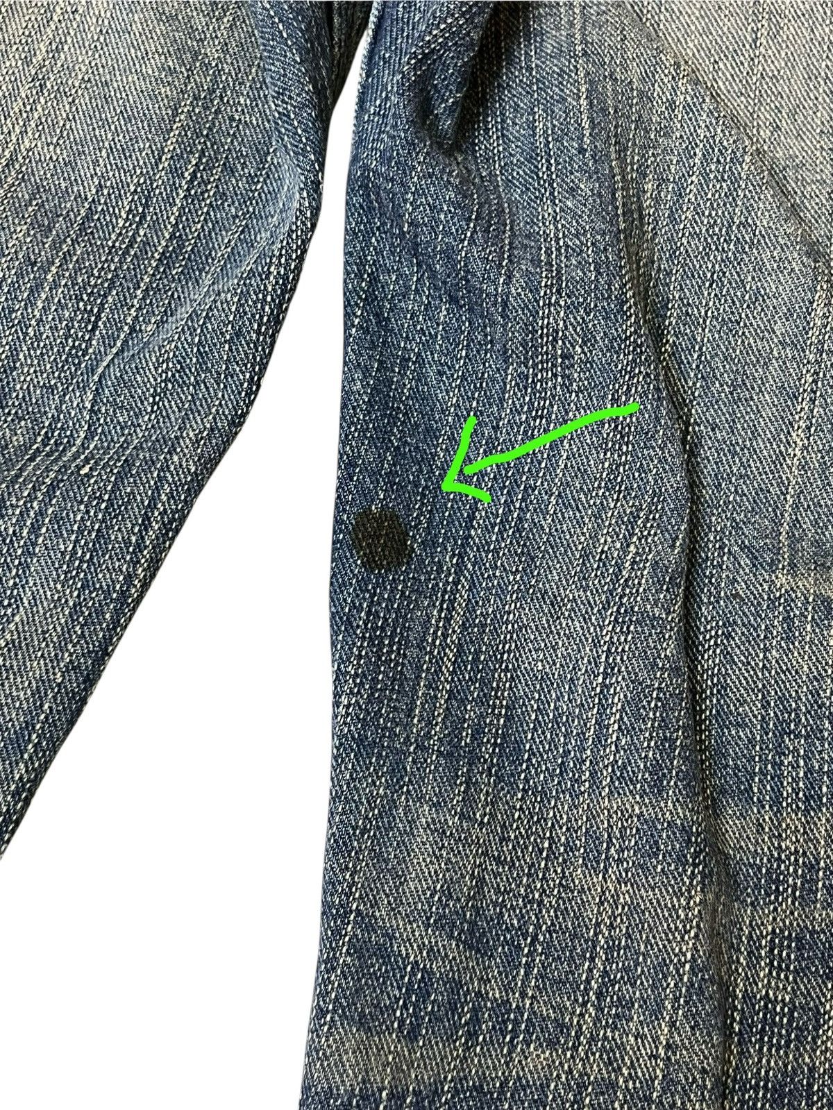 Japanese Brand Sick 90s japanese denim GL HEART mud wash dirty faded jeans Size US 31 - 9 Thumbnail