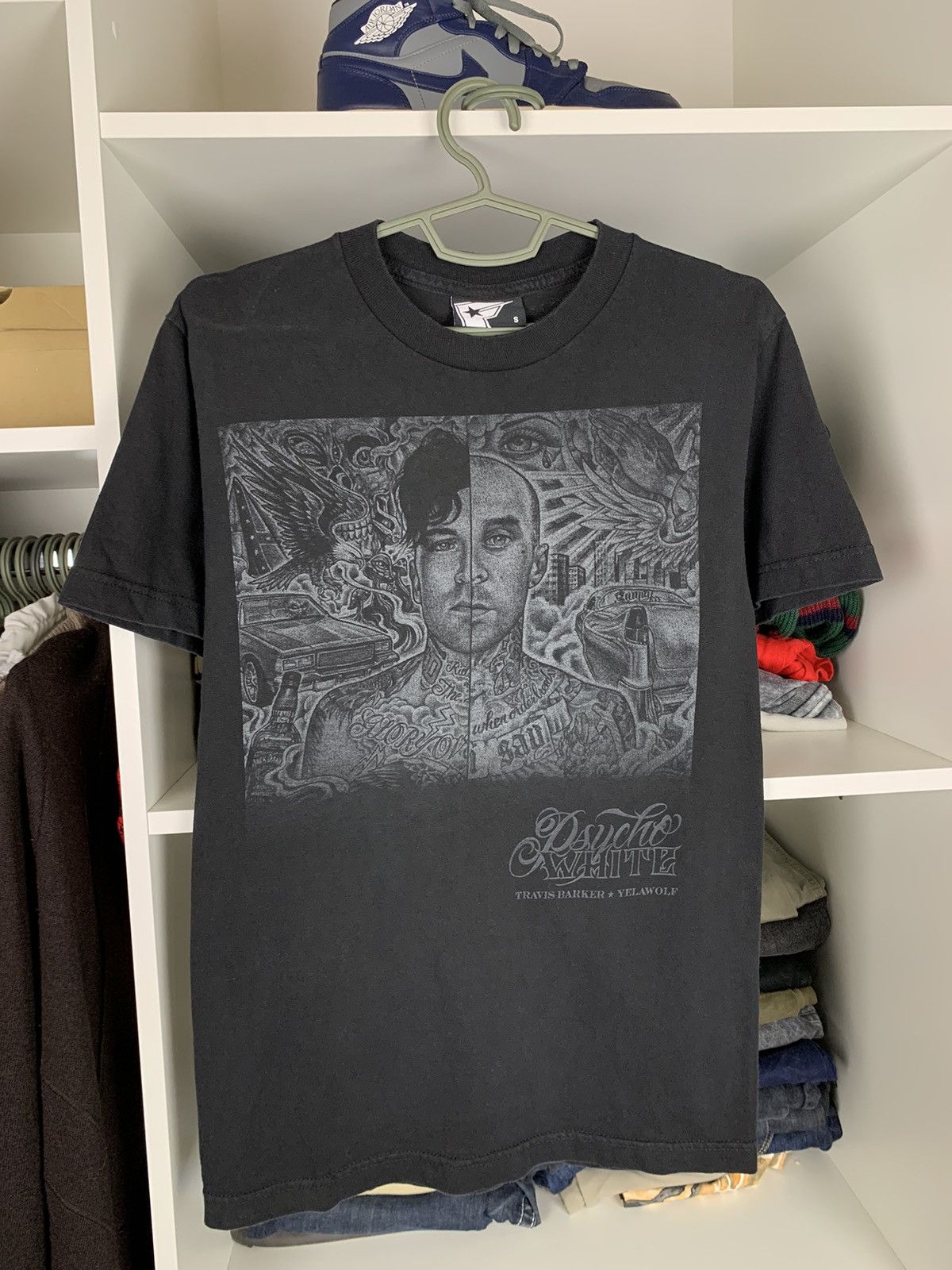 Band Tees Travis Barker Yelawolf “Psycho White” T-shirt Size US S / EU 44-46 / 1 - 1 Thumbnail
