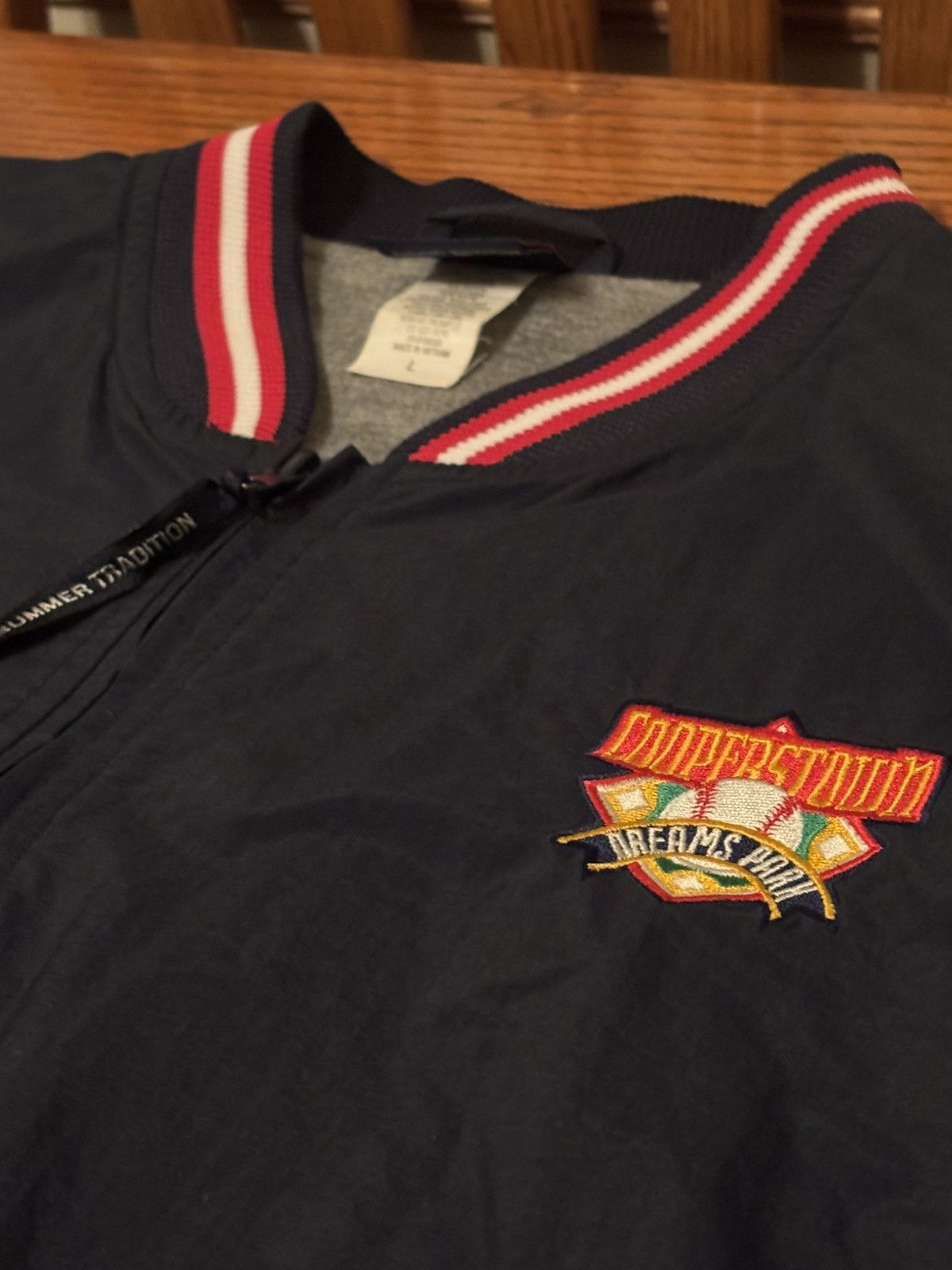 Vintage Cooperstown Dreams Park Pullover Windbreaker Jacket Blue L Size US L / EU 52-54 / 3 - 4 Thumbnail