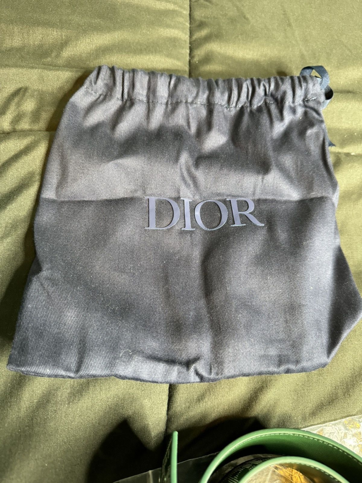 Dior DIOR Reversible Belt Strap “Forest Green” Size 34 - 3 Thumbnail