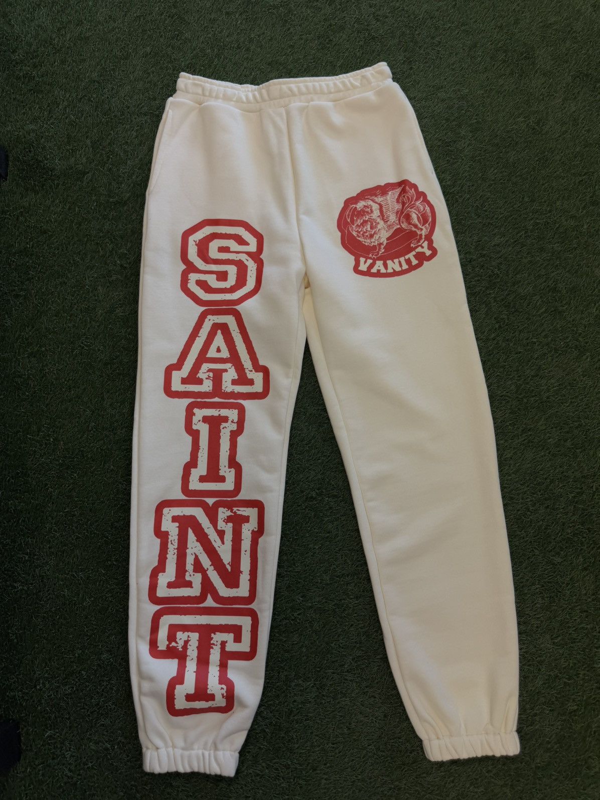 Saint Vanity Saint Vanity Sweatpants Red Cream Size S (NEW) Size US 28 / EU 44 - 6 Thumbnail