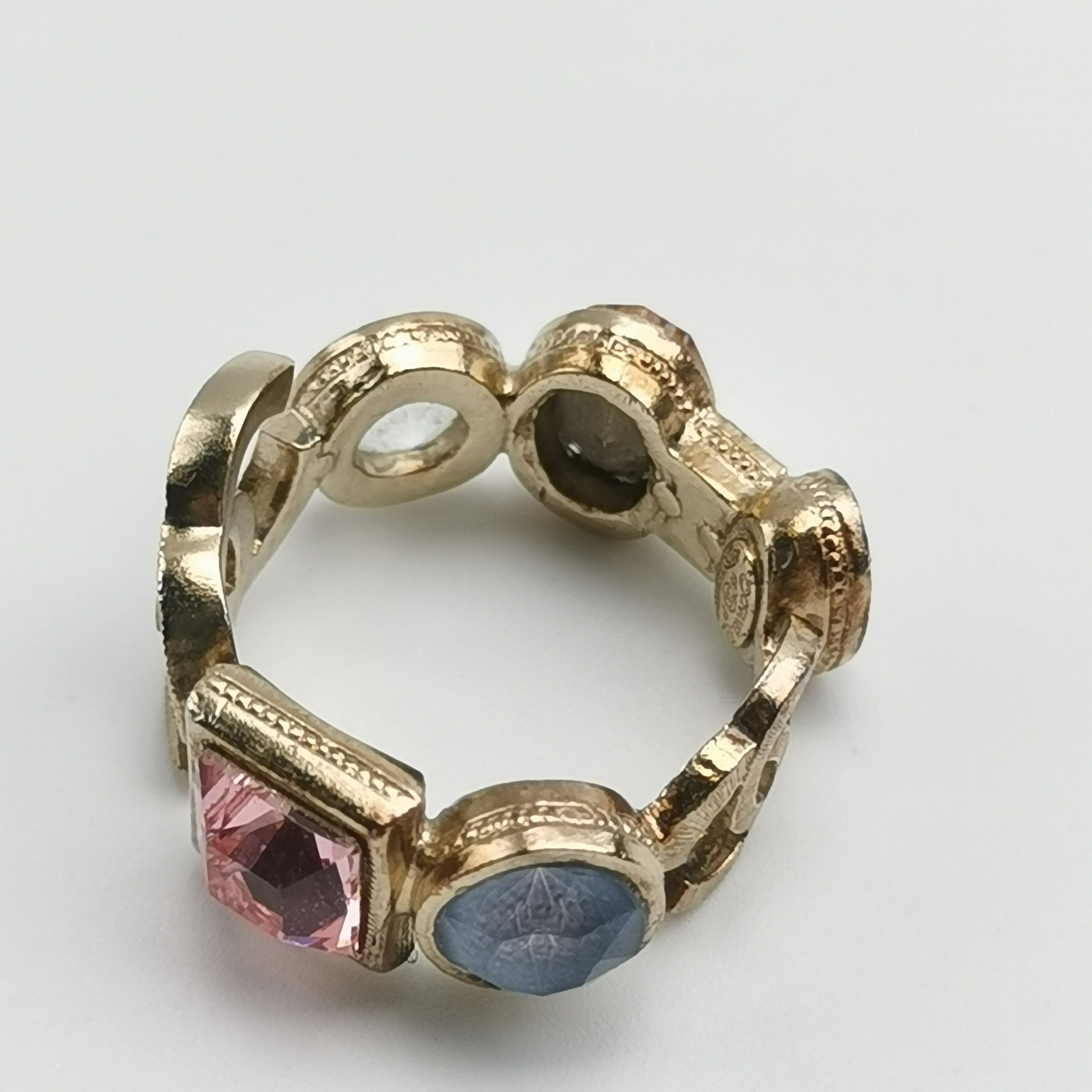 Chanel Chanel Crystal Double C Logo Ring Size 14 -z2505 Size ONE SIZE - 6 Thumbnail
