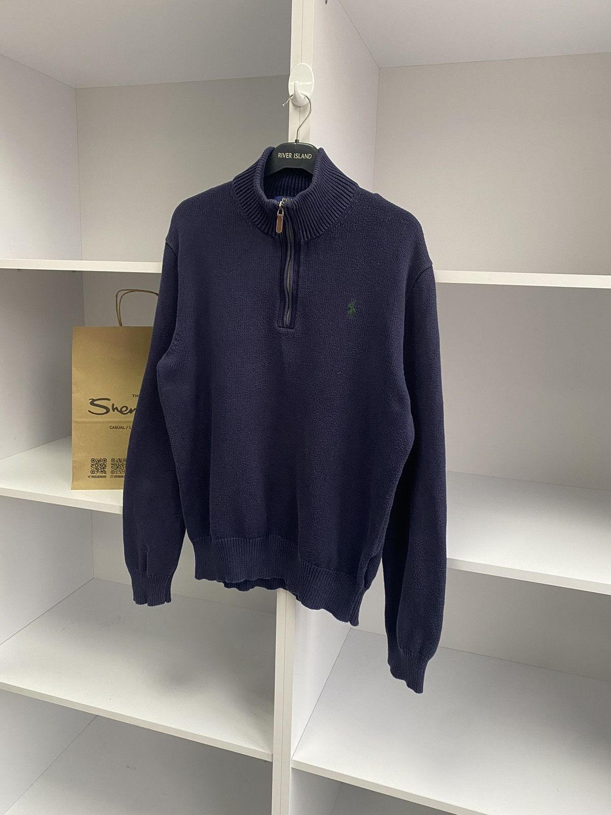 Polo Ralph Lauren × Vintage Vintage Polo Ralph Lauren 1/4 Zip Sweater Size US M / EU 48-50 / 2 - 3 Thumbnail