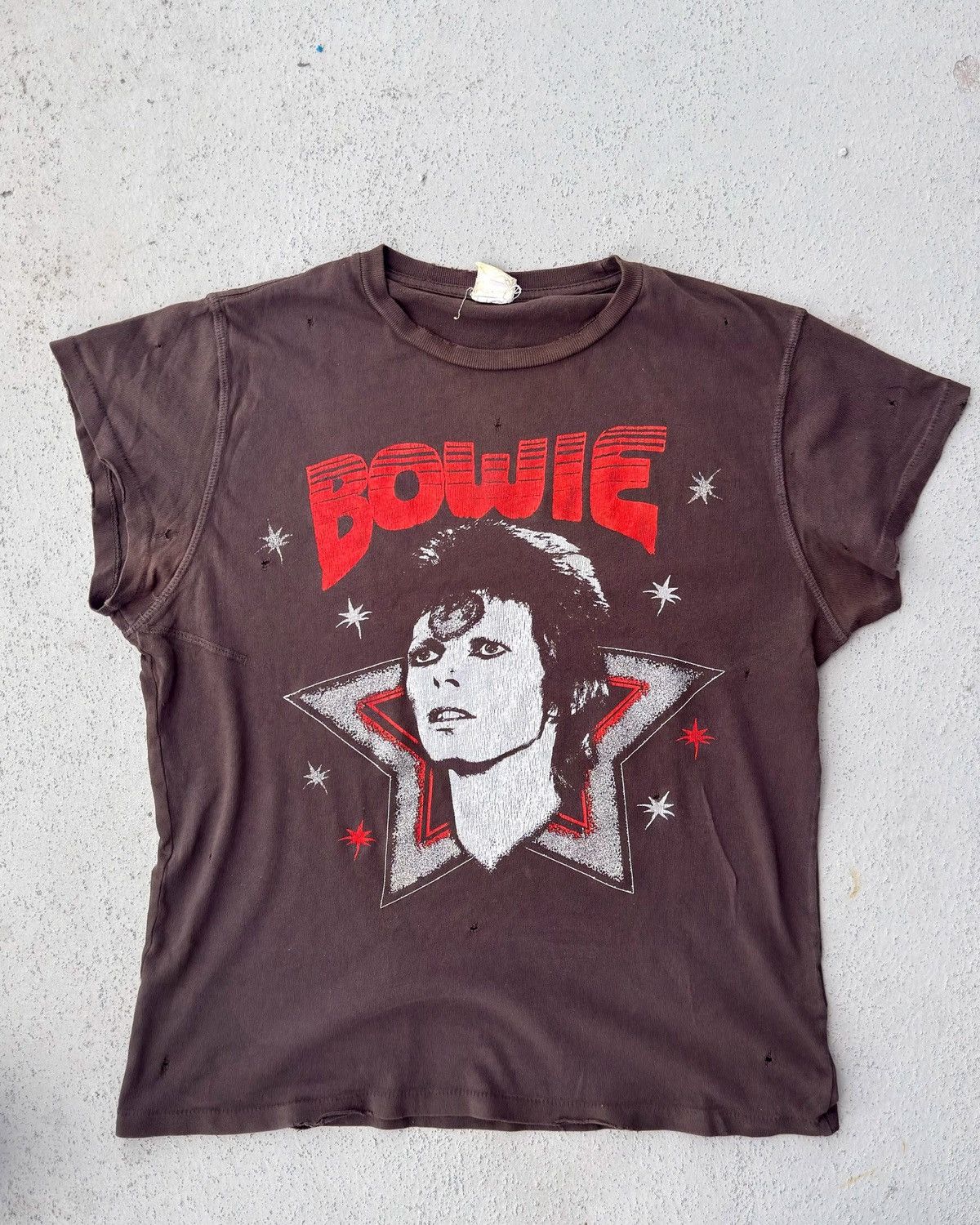 Vintage Vintage Distressed David Bowie Baby Tee Size US M / EU 48-50 / 2 - 1 Thumbnail