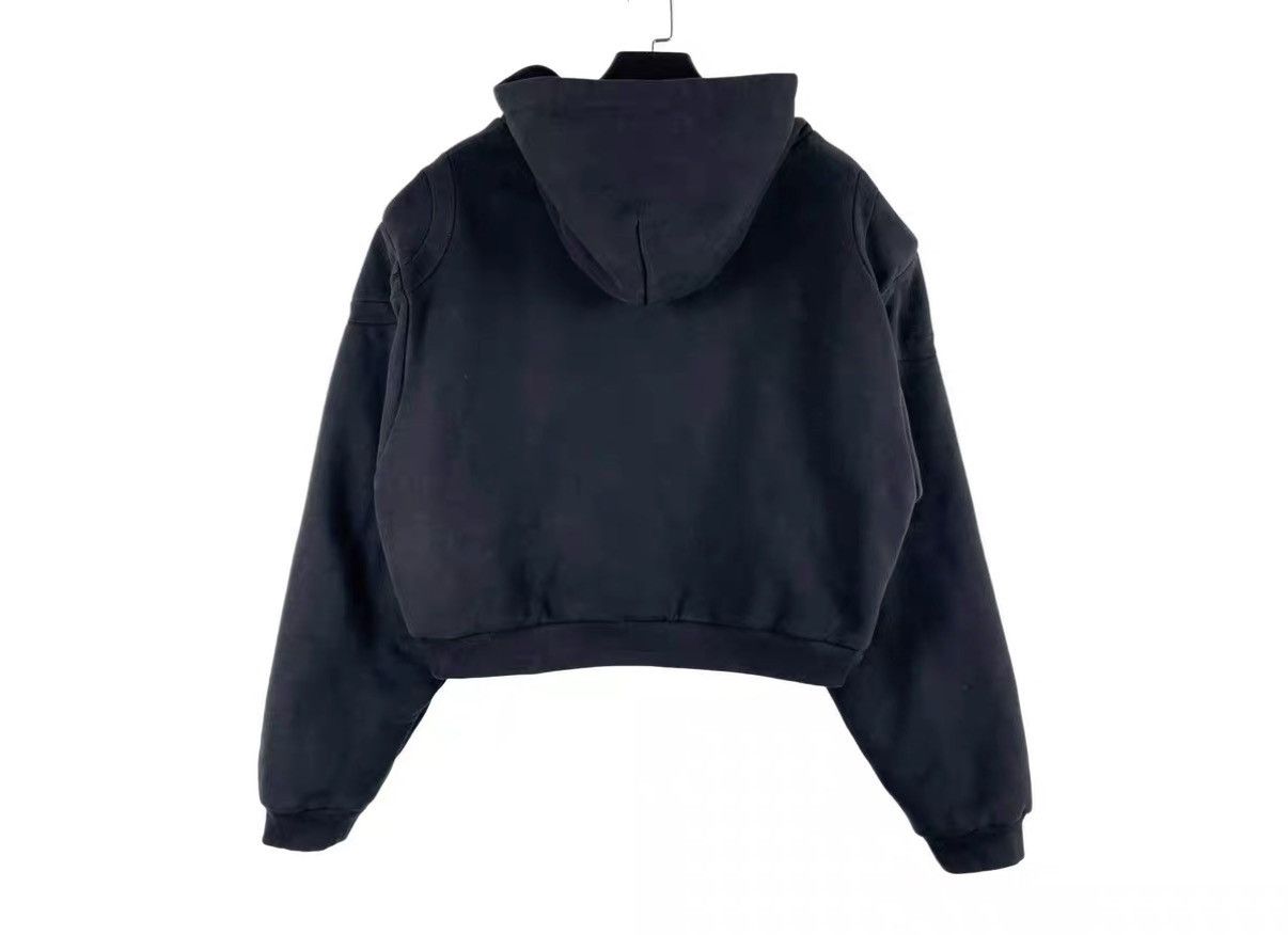 FAR FROM WHAT Far Archive Padded Shoulder Cropped Wide Hooded Jacket J31 Size US S / EU 44-46 / 1 - 2 Thumbnail