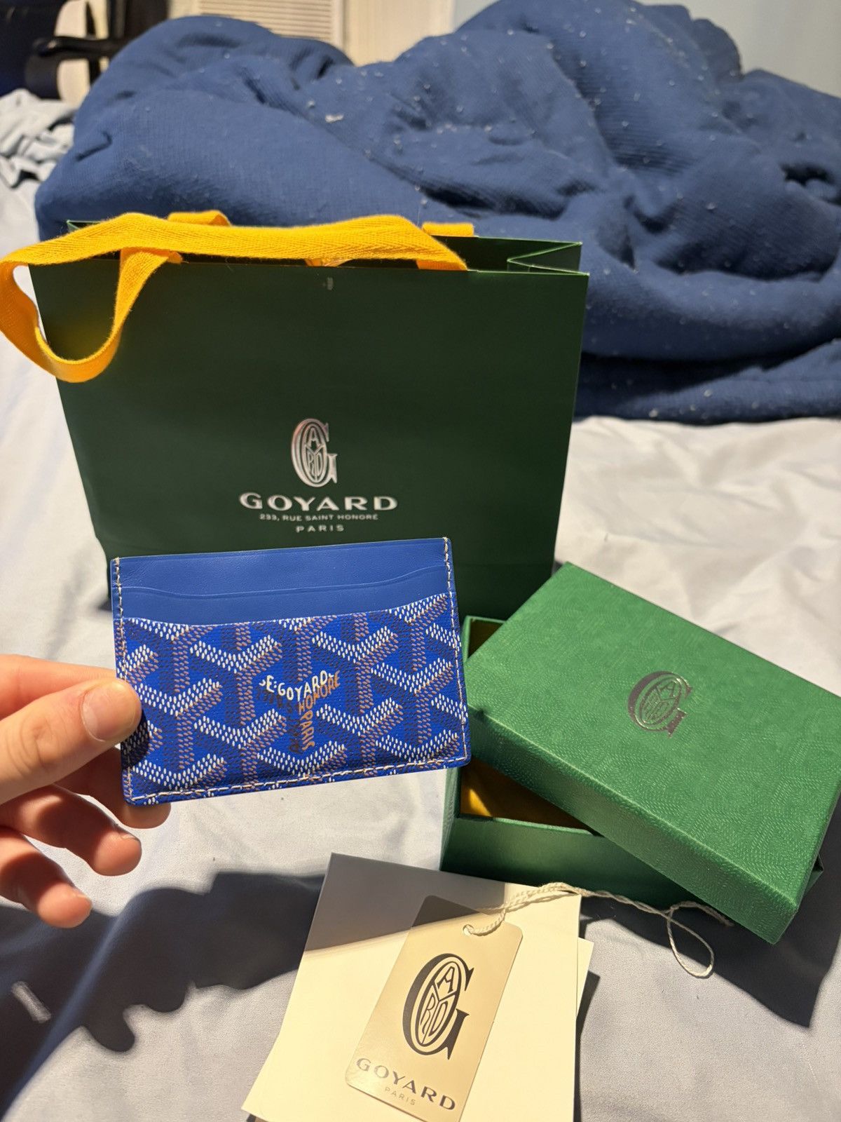 Goyard Goyard sulpice blue card holder Size ONE SIZE - 1 Thumbnail