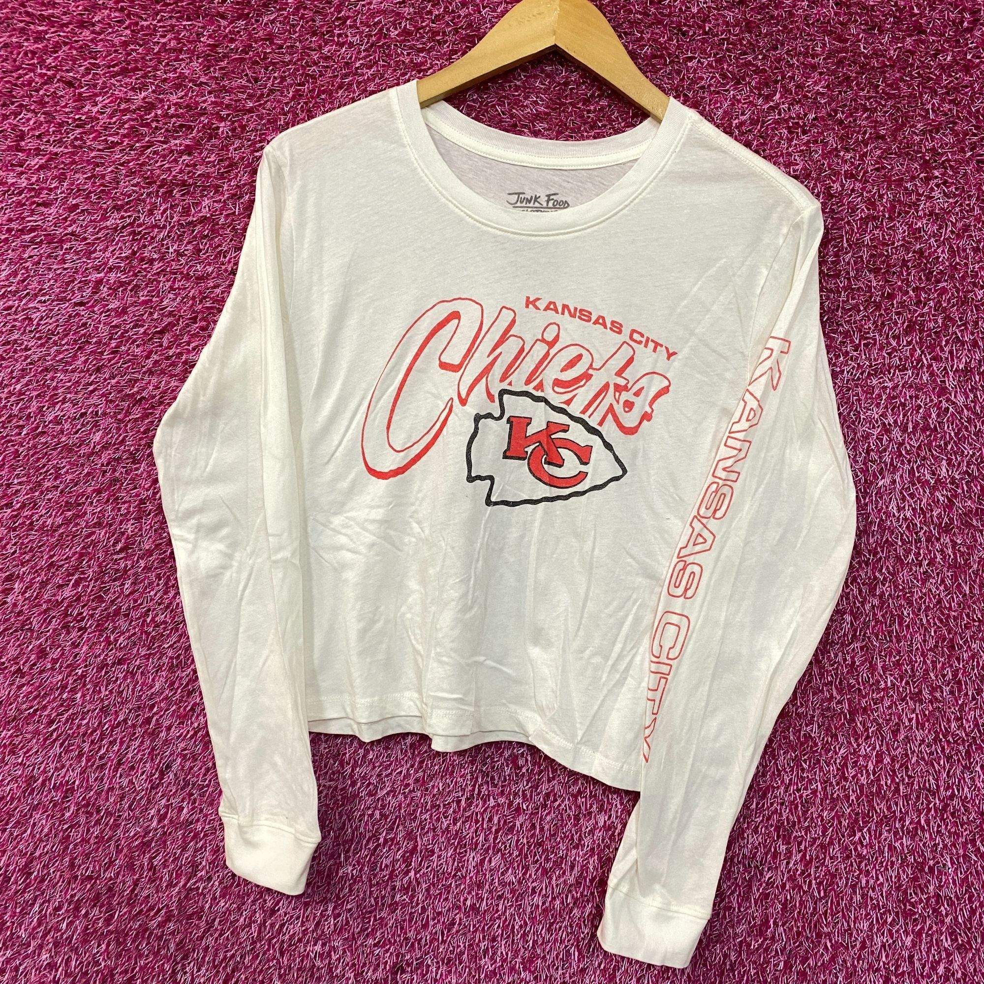 Junk Food Junk Food NFL Kansas City Chiefs Long Sleeve Cropped T-Shirt Size XS / US 0-2 / IT 36-38 - 3 Thumbnail