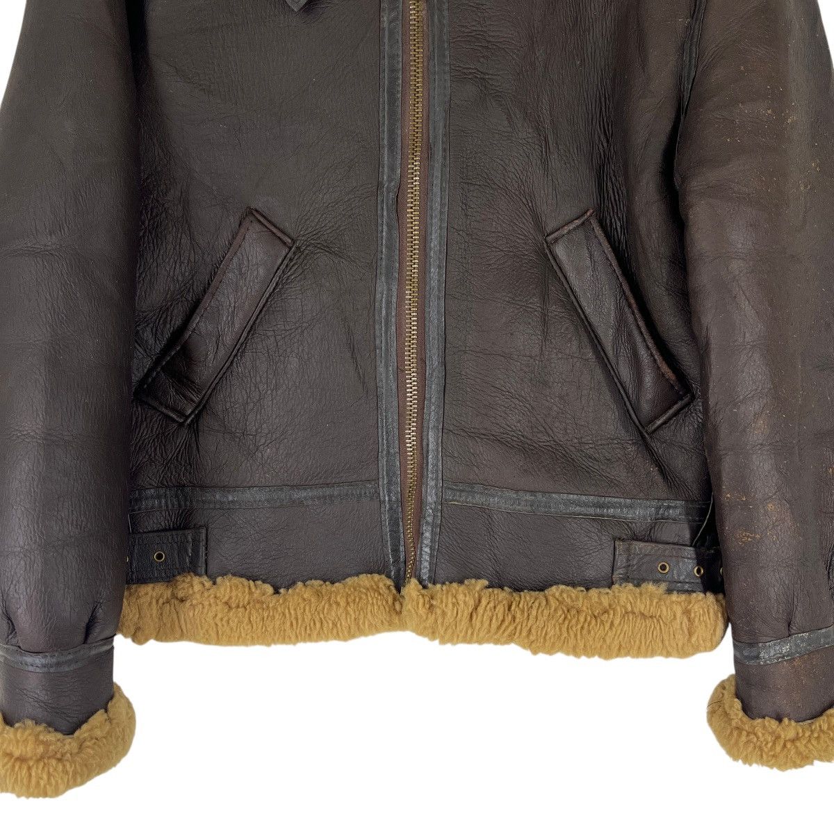 Vintage 🔥 Vintage Type B3 Insignia Shearling Leather Jacket Size US S / EU 44-46 / 1 - 6 Thumbnail