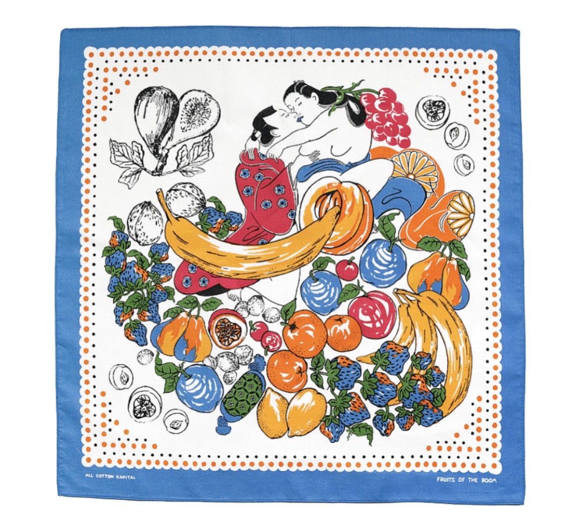 Kapital Kapital color bandana FRUITS SHUNGA Size ONE SIZE - 2 Thumbnail