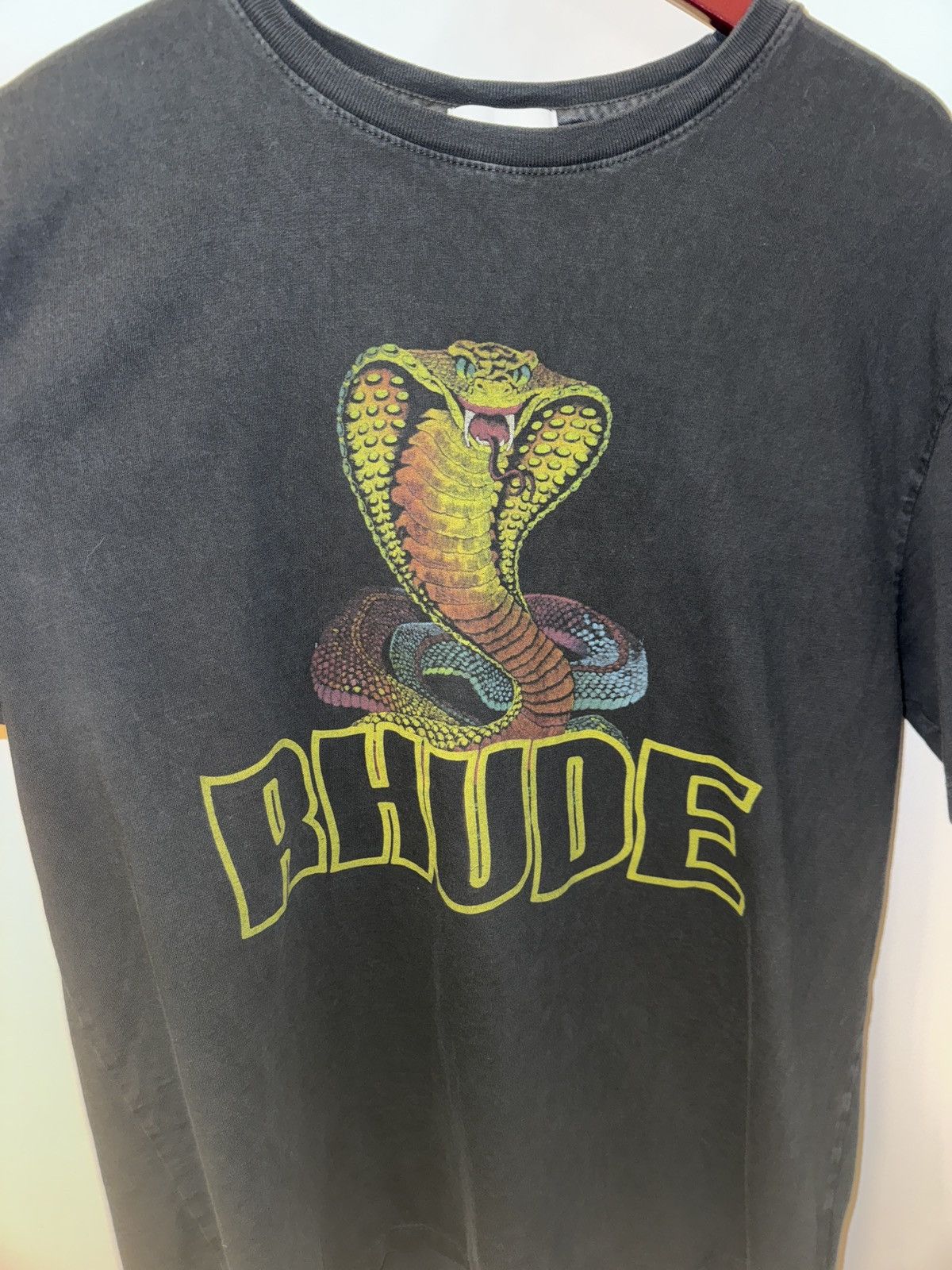 image of Rhude Snake Shirt in Black, Men's (Size Medium)