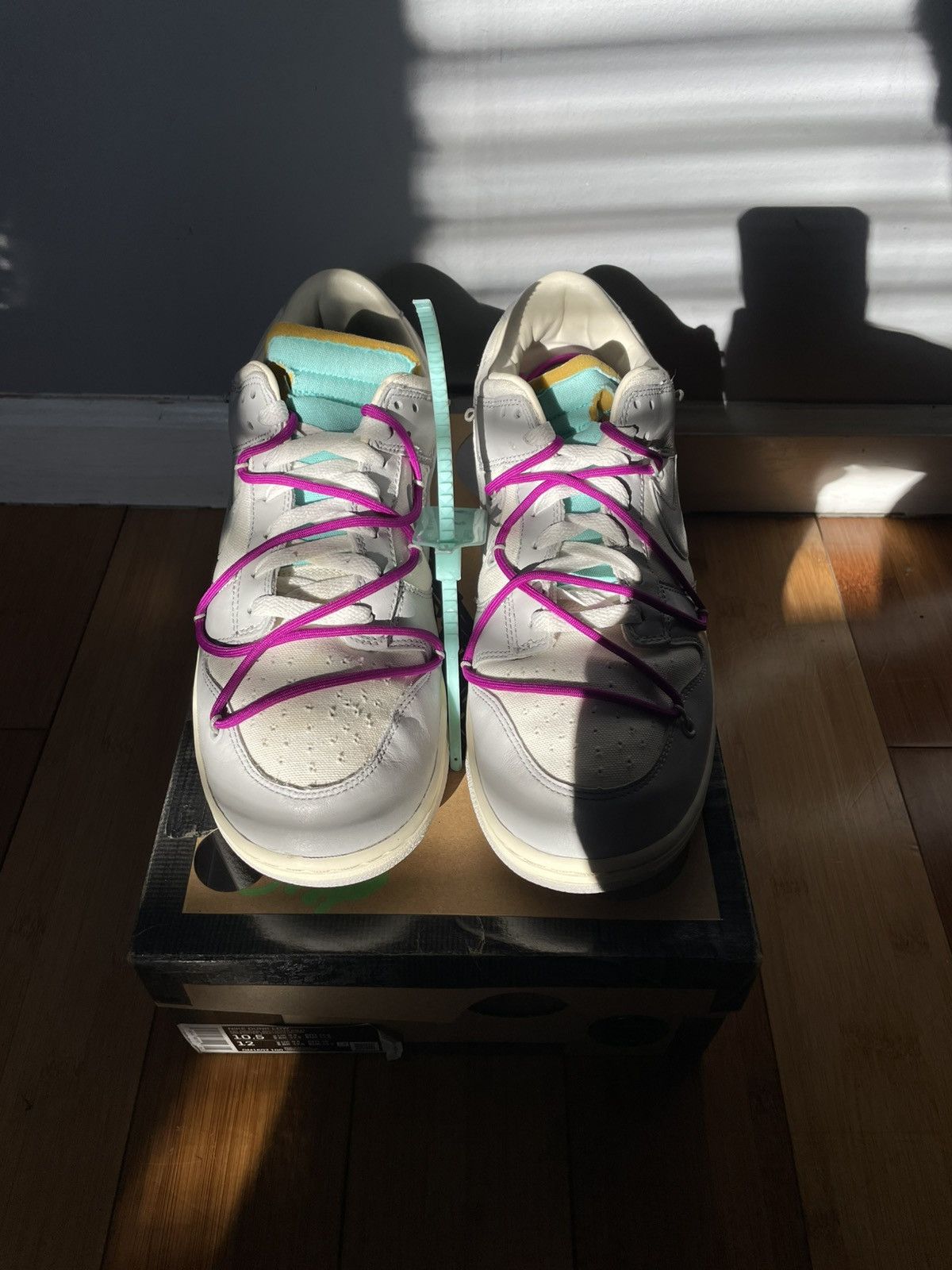 Nike × Off-White Nike Dunk Off White Lot 21 Of 50 Size US 10.5 / EU 43-44 - 1 Thumbnail