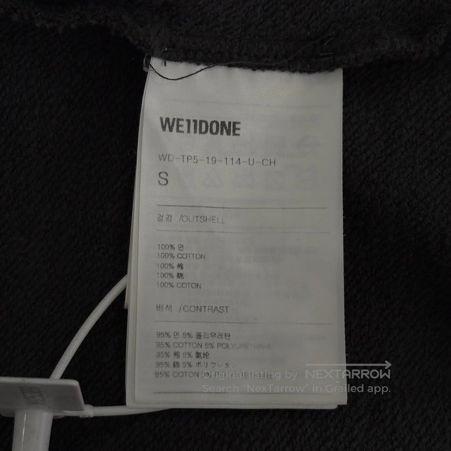WE11DONE WE11DONE Bomber Sweatshirt with Bullet Screen Printing and Size US S / EU 44-46 / 1 - 4 Thumbnail