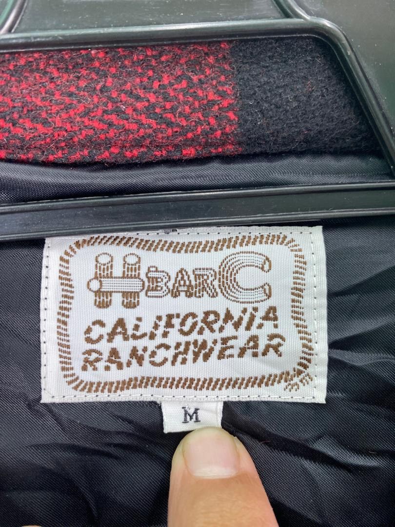 Vintage Vtg 90s H BAR C Californa Ranchwear checkered wool jacket Size US M / EU 48-50 / 2 - 7 Thumbnail