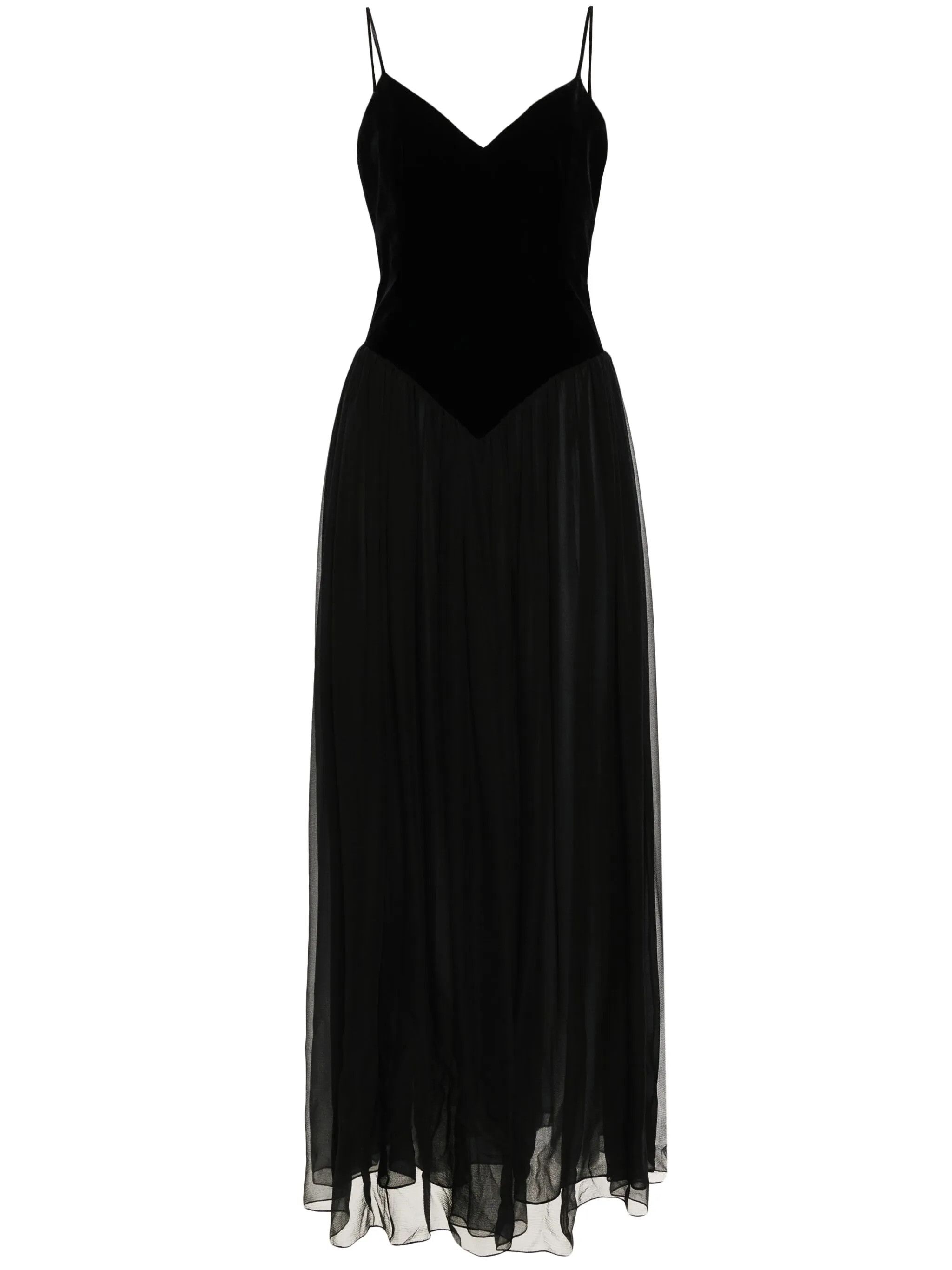 Chloe o1loc1c10425 V-Neck Silk Dress in Black Size XL / US 12-14 / IT 48-50 - 1 Thumbnail