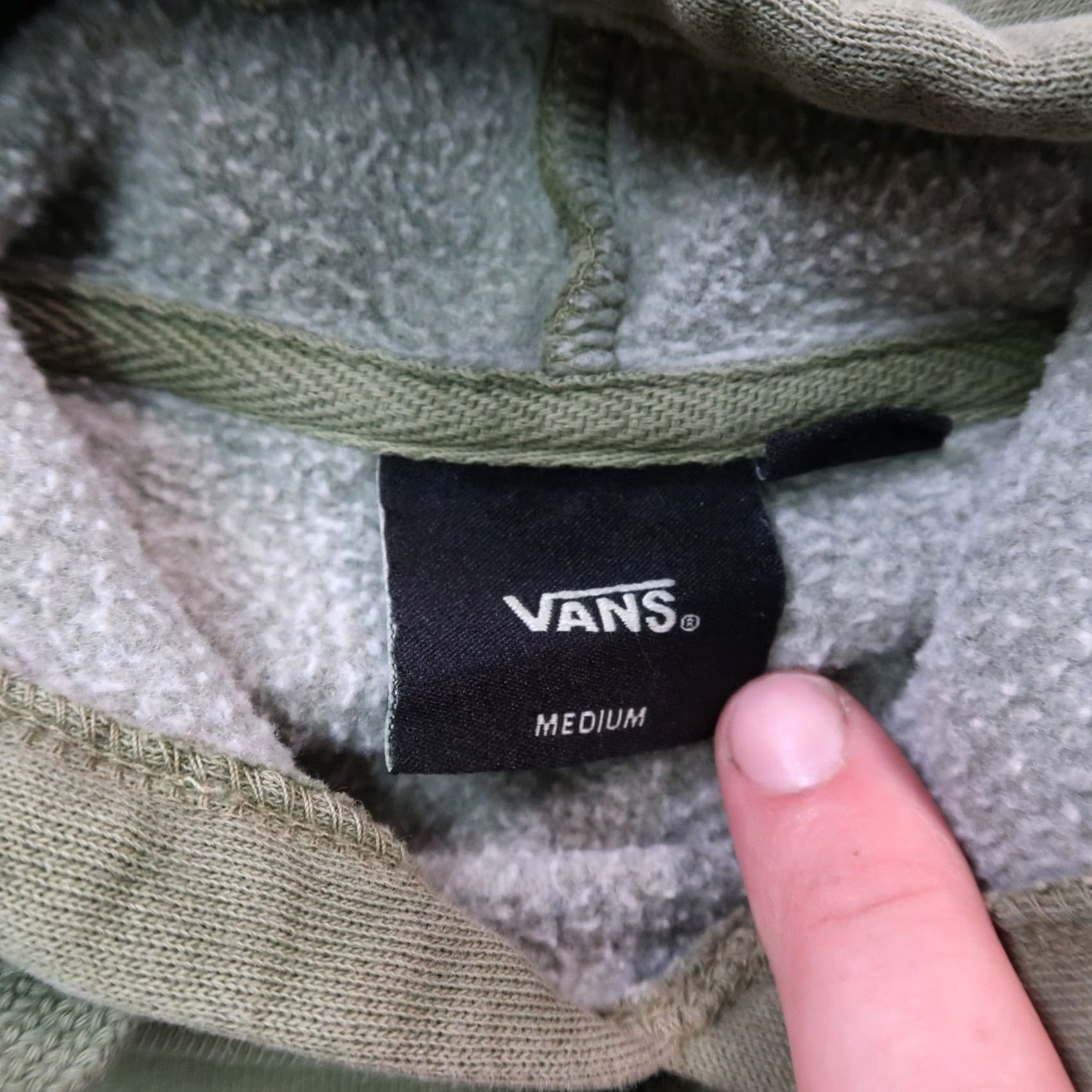 Vans Vans Hoodie Women's M Hooded Sweatshirt Logo Long Sleeve green Size M / US 6-8 / IT 42-44 - 6 Thumbnail