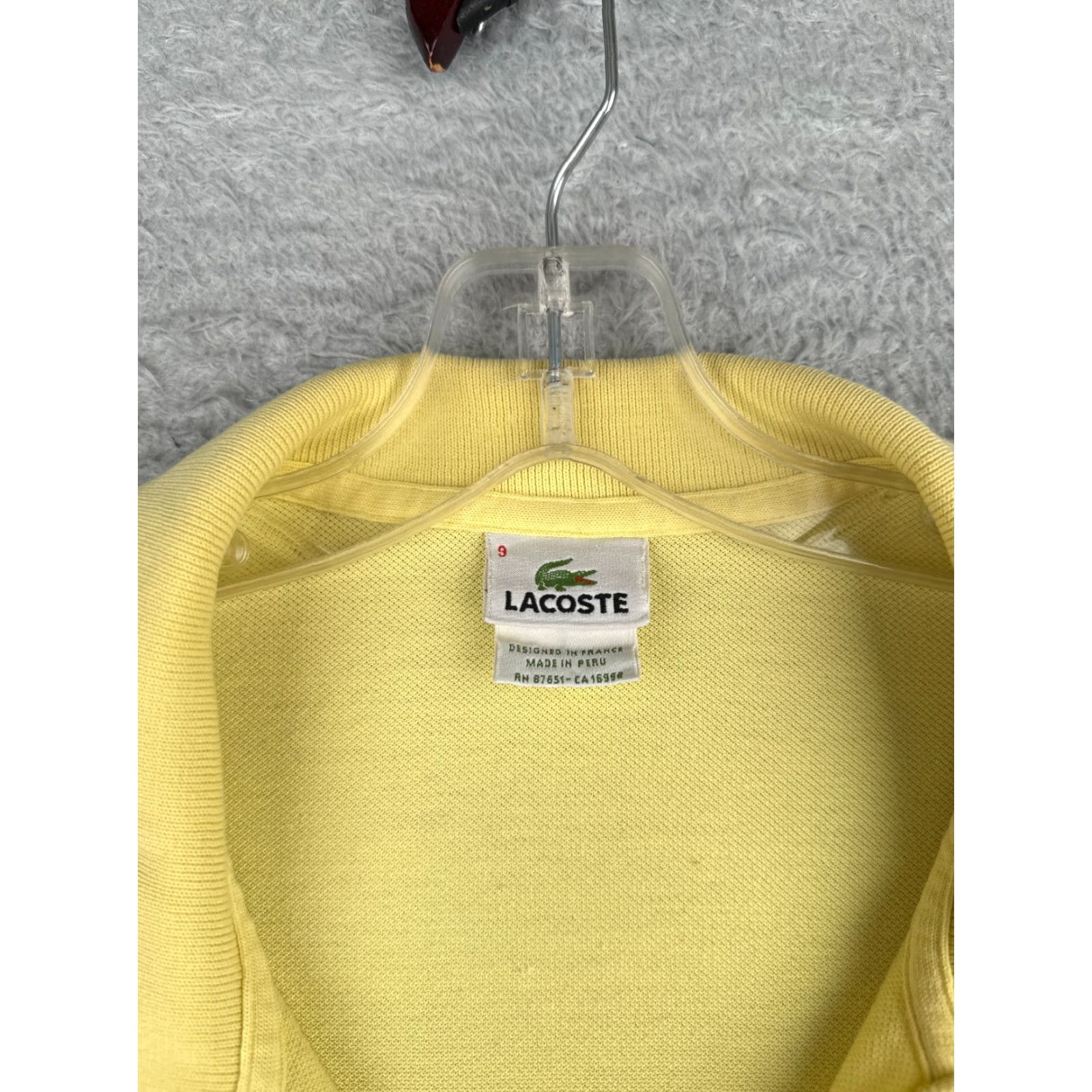 Lacoste Lacoste Polo Shirt Men Short Sleeve 100% Cotton Yellow Slim Fit 9 Size US M / EU 48-50 / 2 - 7 Thumbnail