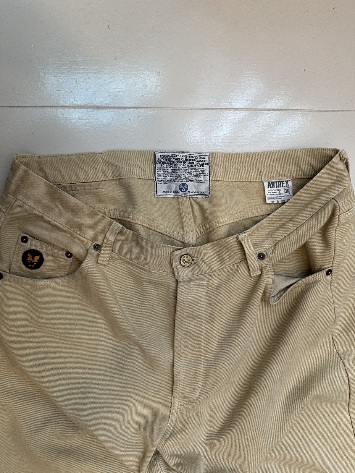 Avirex Rare Vintage Avirex Made in USA Beige Pants Size US 38 / EU 54 - 1 Thumbnail