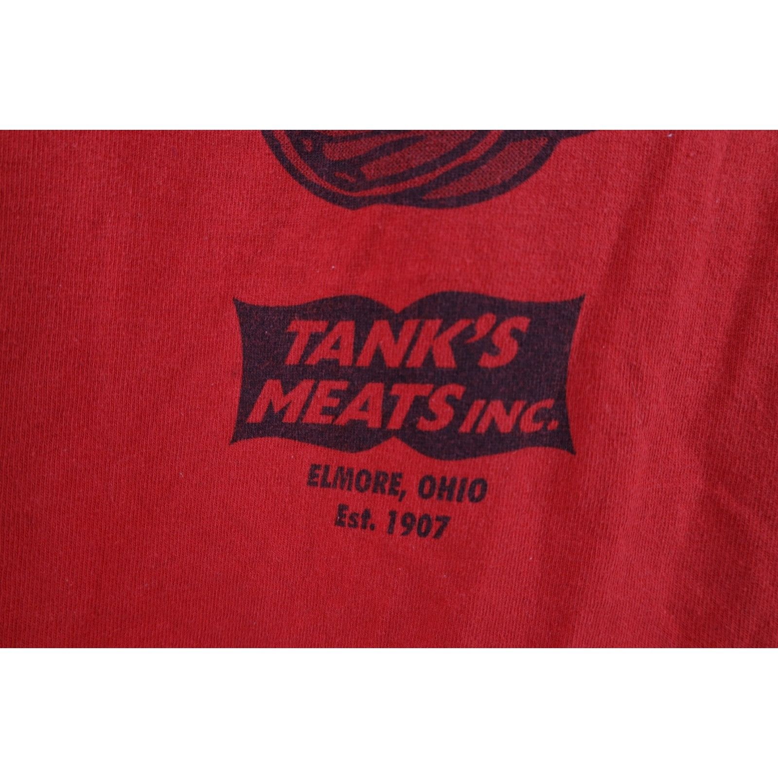 Vintage Vintage 90s Faded Spell Out Got Meat Beef Tank Top T-Shirt Size US XXL / EU 58 / 5 - 12 Thumbnail