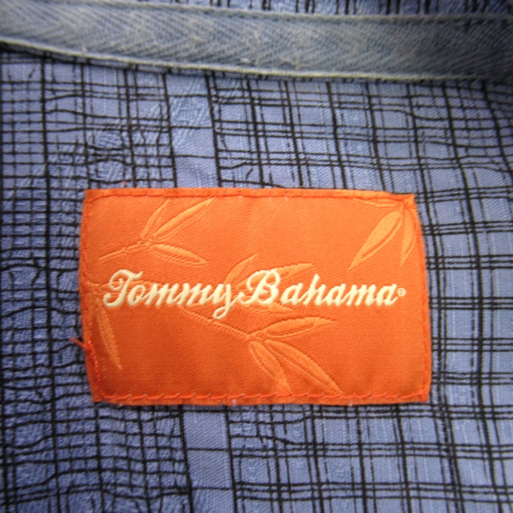 Tommy Bahama Tommy Bahama Shirt Mens Large Short Sleeve Button Front Casual Plaid Blue Size US L / EU 52-54 / 3 - 4 Thumbnail