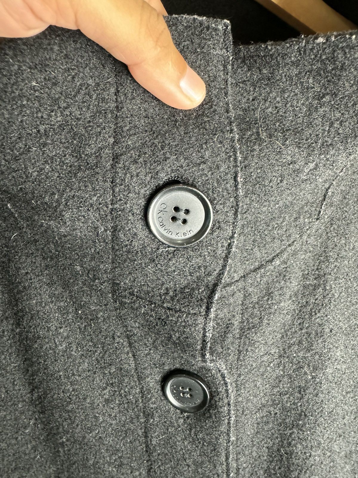 Calvin Klein Calvin Klein Wool Button Jacket Size US M / EU 48-50 / 2 - 5 Thumbnail