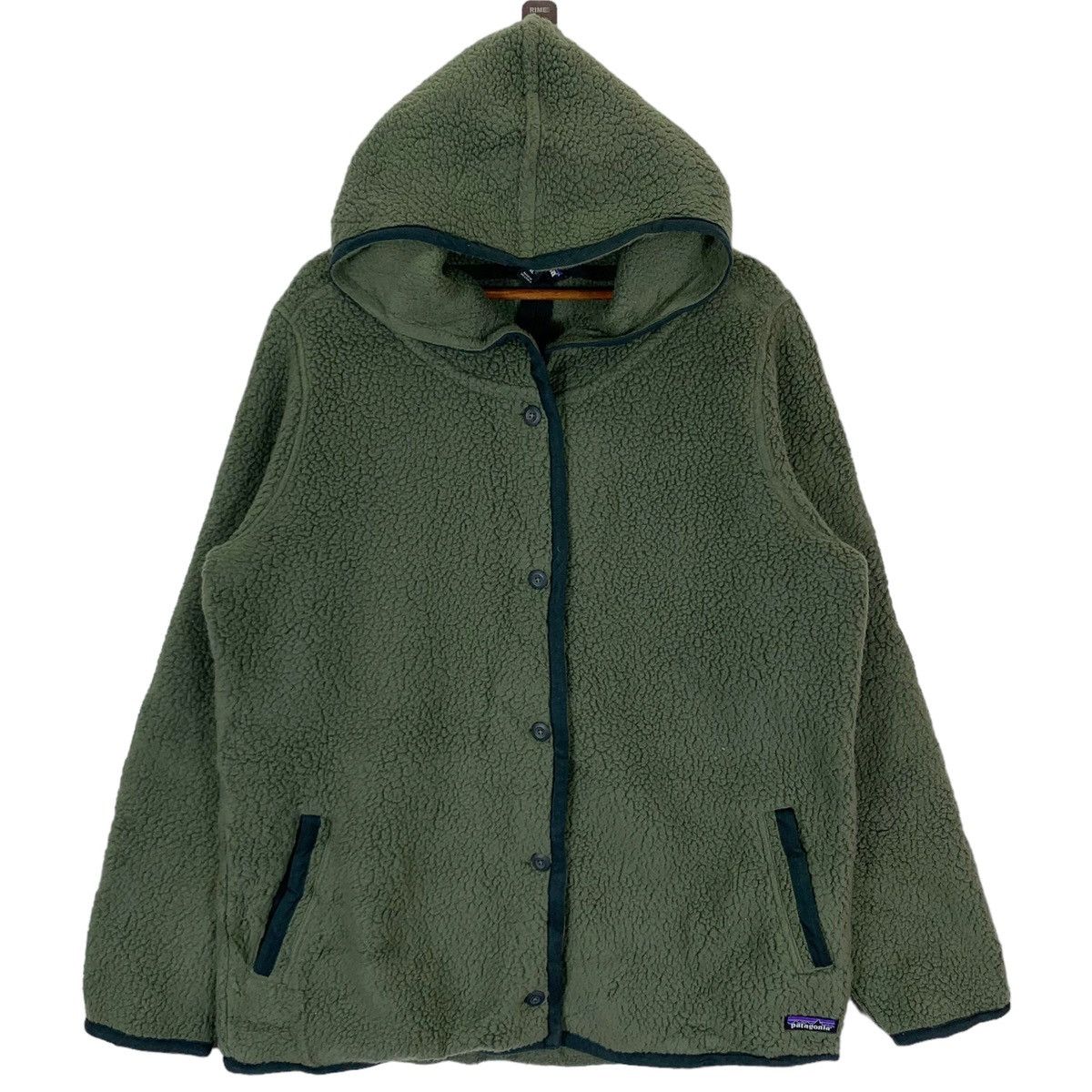Patagonia × Vintage VINTAGE PATAGONIA DEEP PILE RETRO X FLEECE HOODIE JACKET Size US XL / EU 56 / 4 - 1 Thumbnail