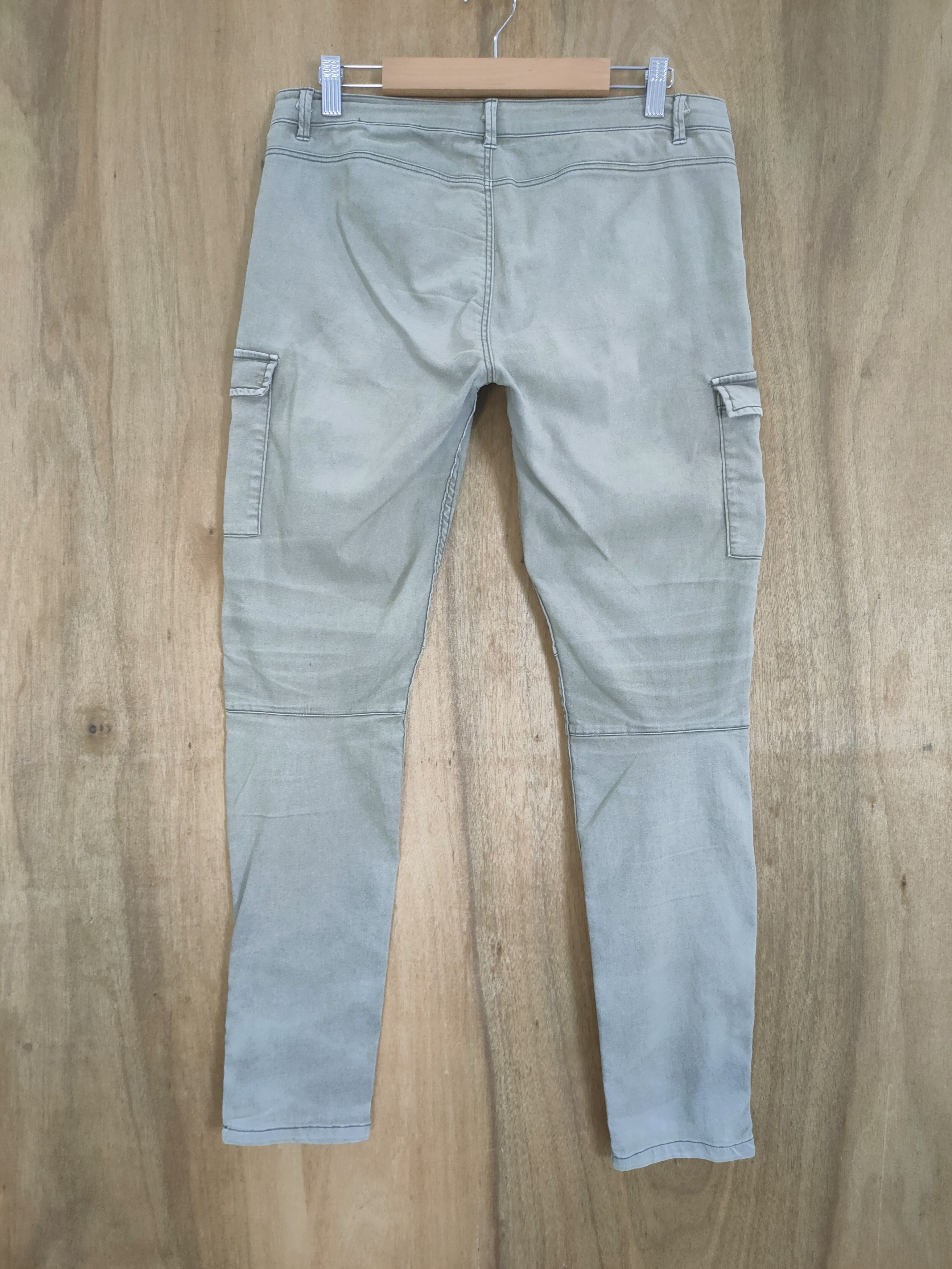 Japanese Brand JAPANESE FADED SKINNY CARGO PANTS Size US 30 / EU 46 - 7 Thumbnail