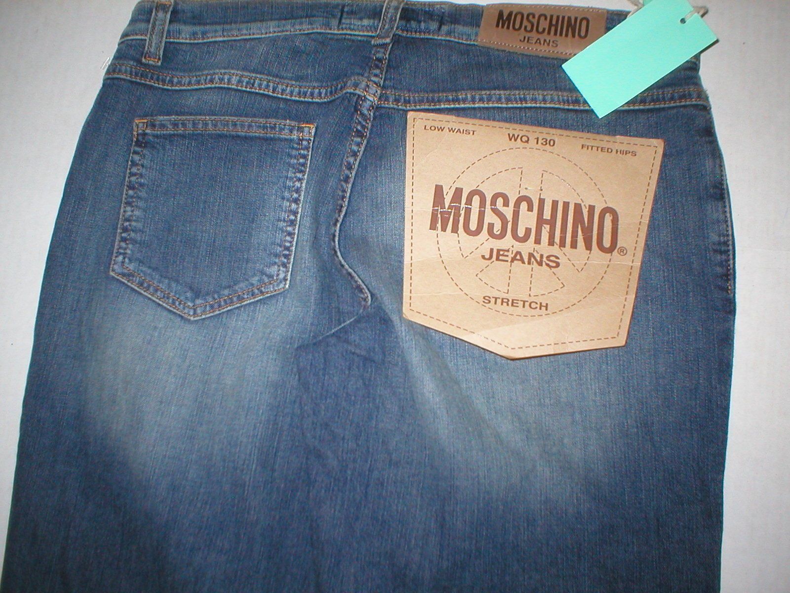 Moschino New Womens 30 Designer Moschino Blue Jeans Distressed Tall Size 30" / US 8 / IT 44 - 6 Thumbnail