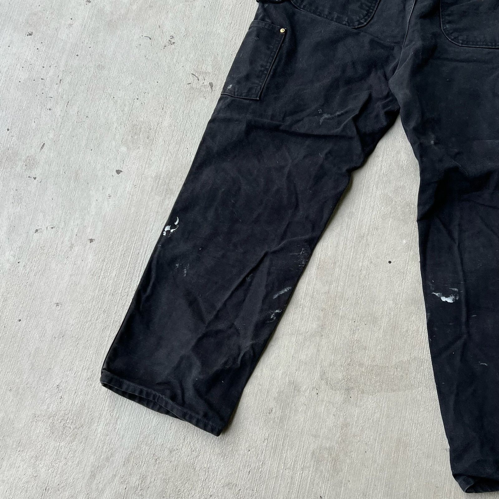 Carhartt × Vintage Carhartt black double knee work wear carpenter pants Size US 32 / EU 48 - 8 Thumbnail