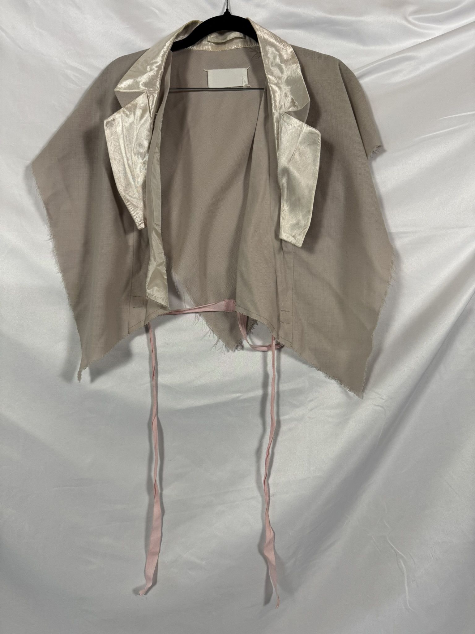 Maison Margiela Vintage Margiela Wool Asymmetric Draped Bolero Cape Taupe Size M / US 6-8 / IT 42-44 - 1 Thumbnail