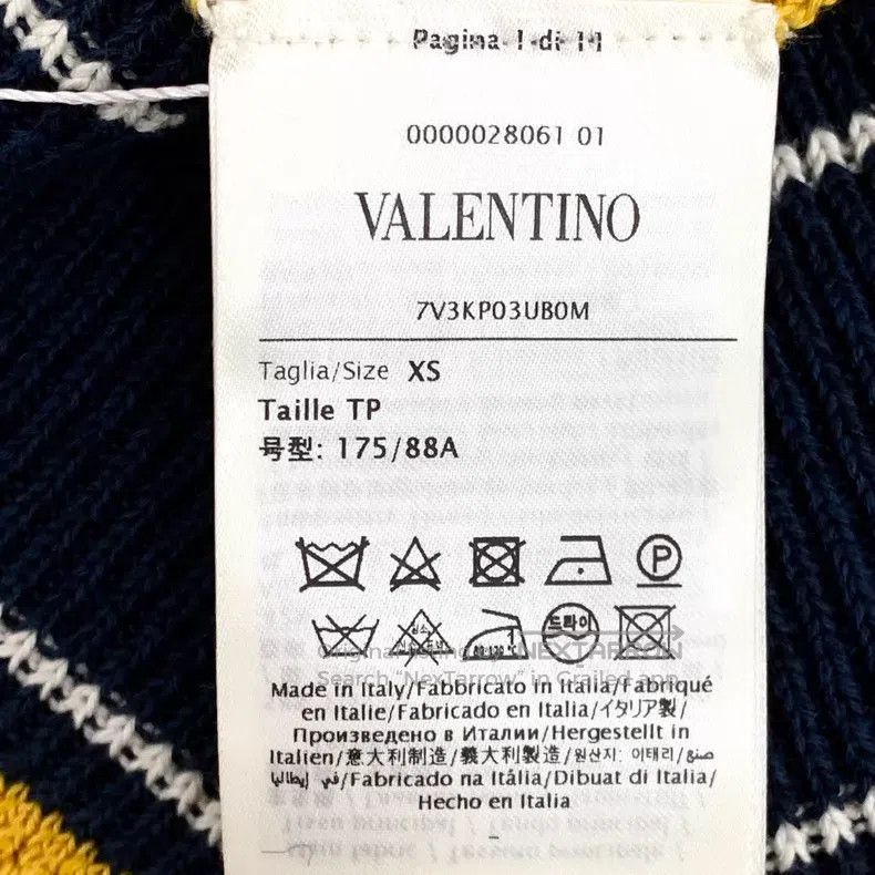 Valentino Valentino Single-breasted short-sleeved knitted polo shirt Size US XS / EU 42 / 0 - 6 Thumbnail