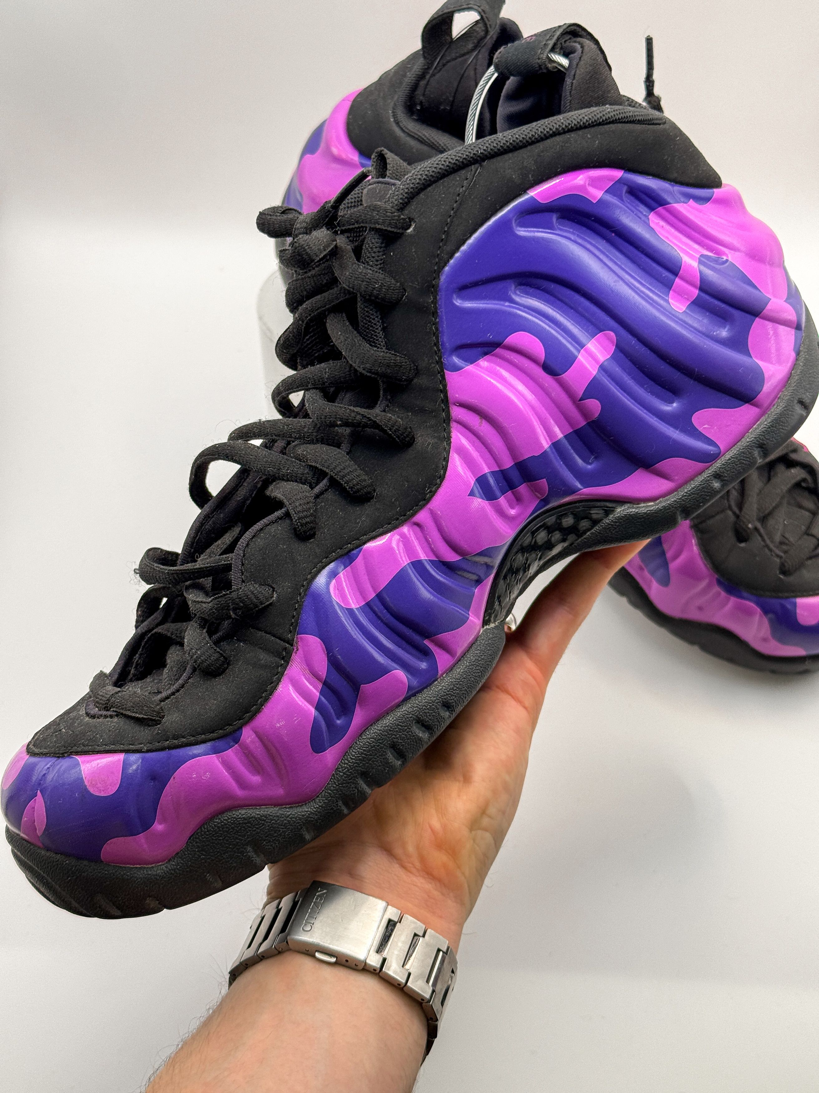 Nike Nike Air Foamposite Pro "Purple Camo" Hyper Violet 2019 Size US 10.5 / EU 43-44 - 4 Thumbnail