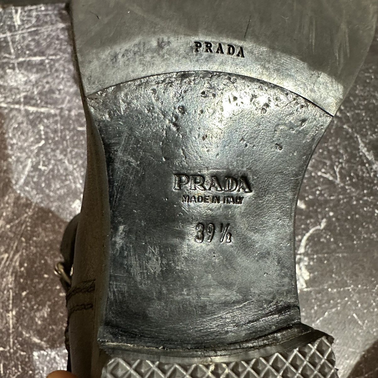 Prada PRADA Women’s Leather Black Biker Boots Size 39.5 Size US 9.5 / IT 39.5 - 13 Thumbnail