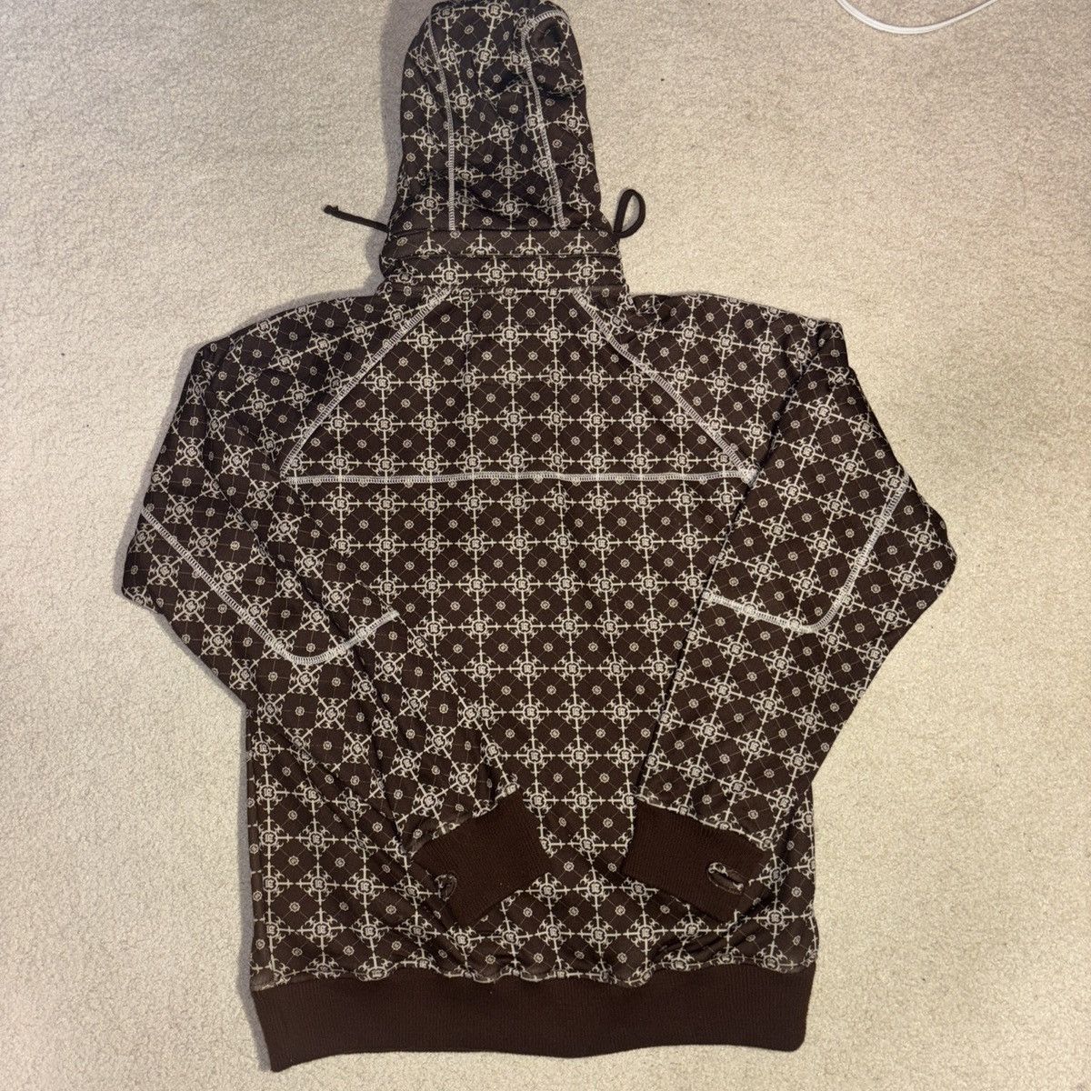 Designer × Empyre Empyre Brown Zip Up Hoodie Size Medium Zipper Pockets Size US M / EU 48-50 / 2 - 2 Thumbnail
