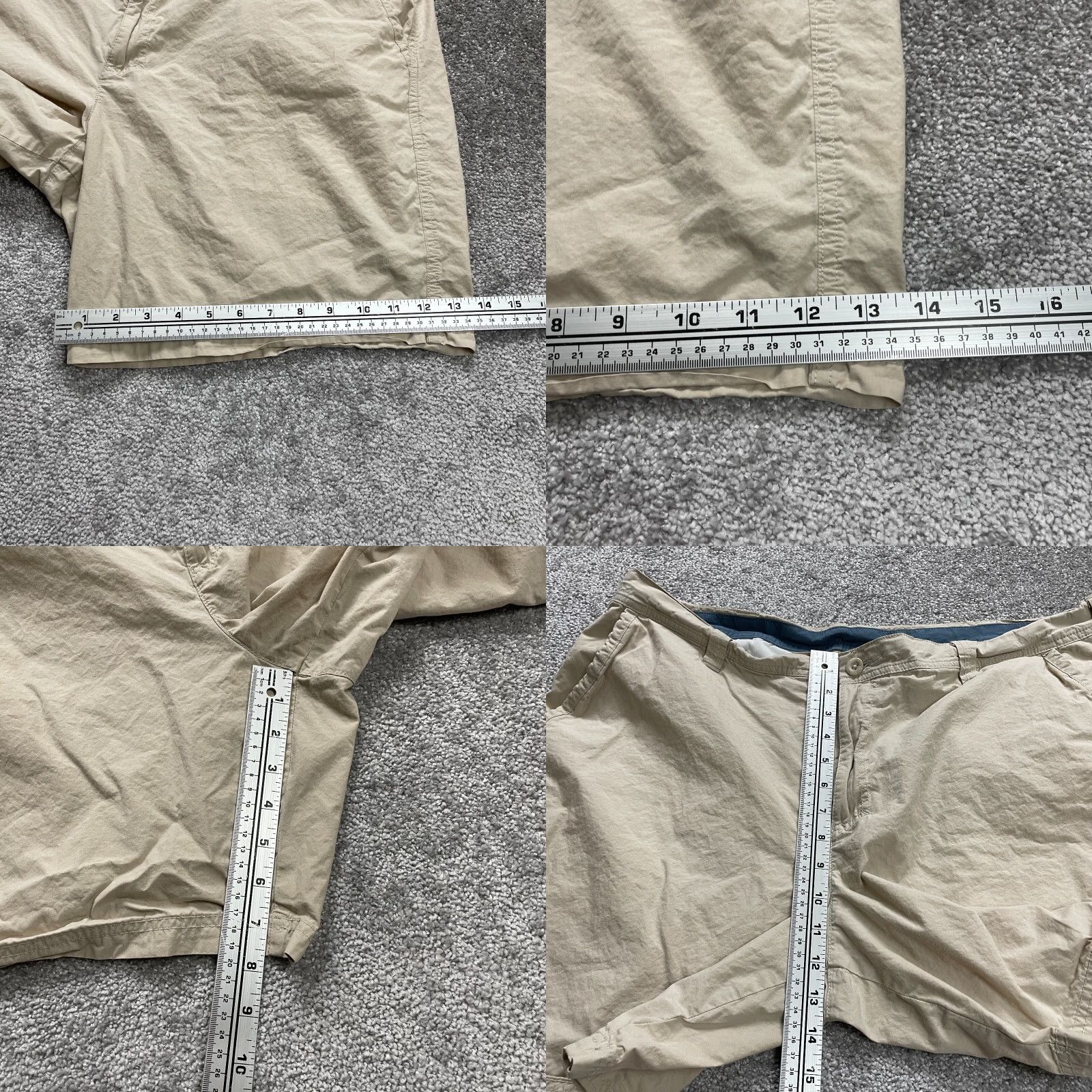 Vintage Columbia Chino Shorts Mens Beige Flat Front Slash Pocket Cotton Casual 42x8 Regular Men Beach Outdoor 90s? Size US 42 / EU 58 - 8 Thumbnail