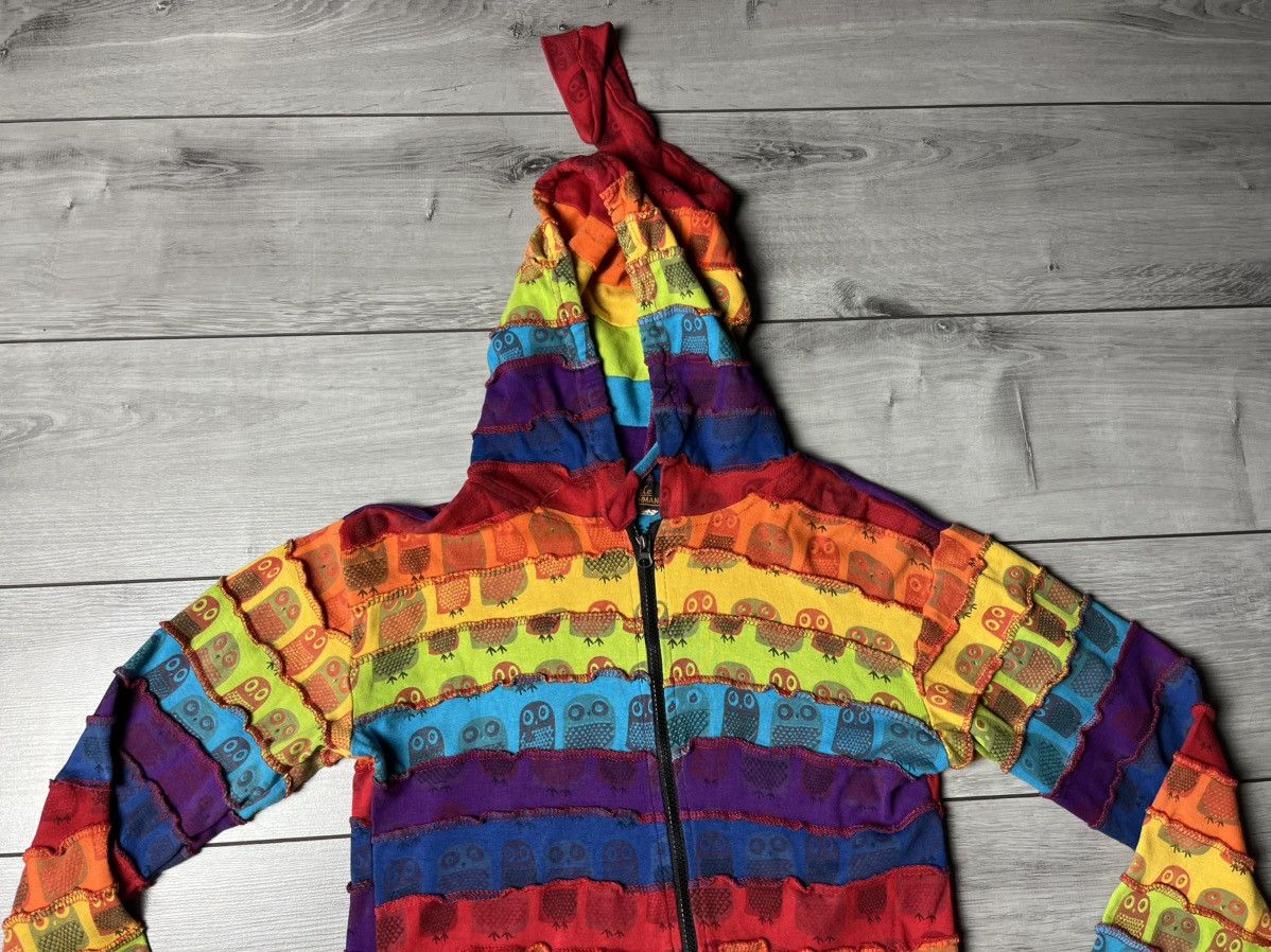 Japanese Brand Little Kathmandu colorful zip hoodie japan size M/L Size US L / EU 52-54 / 3 - 3 Thumbnail