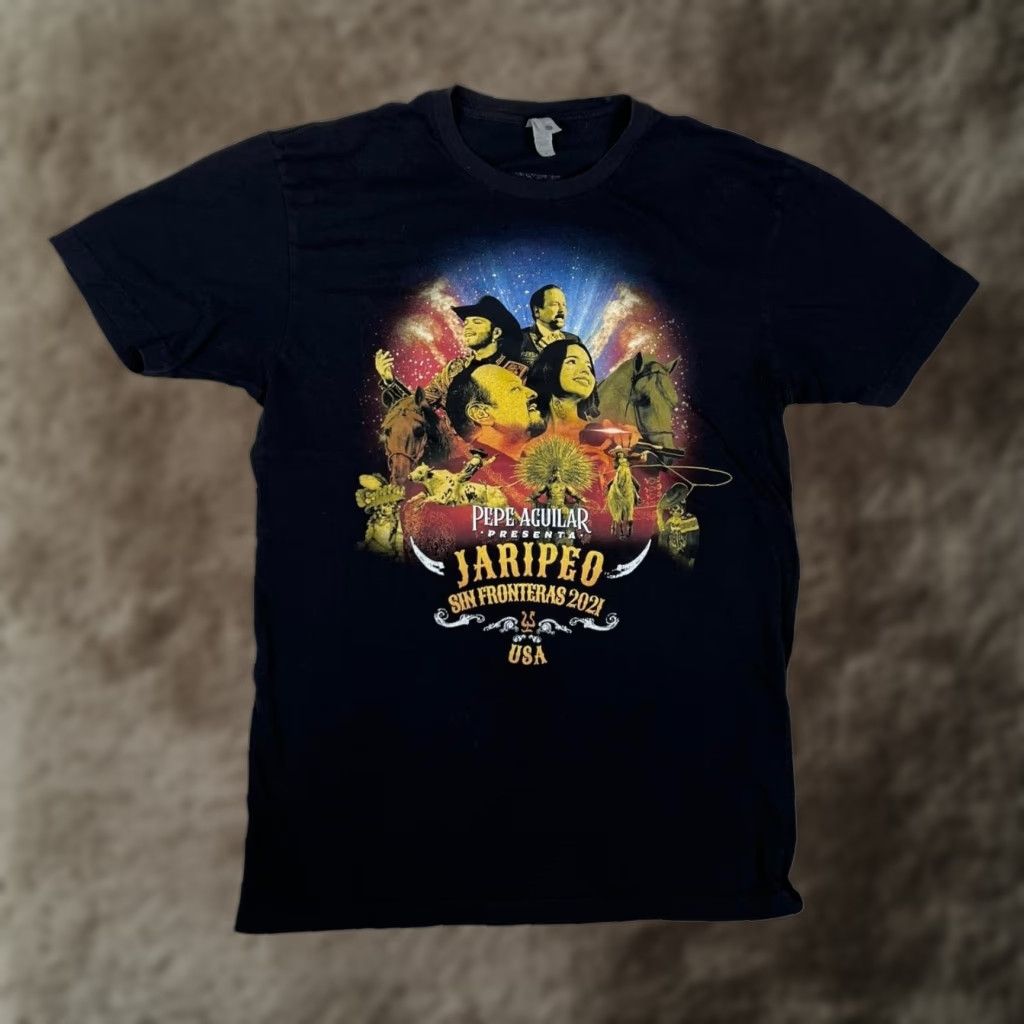 Next Level Pepe Aguilar Jaripeo Sin Fronteras 2021 Shirt Women's Medium Black Tour Size M / US 6-8 / IT 42-44 - 1 Thumbnail