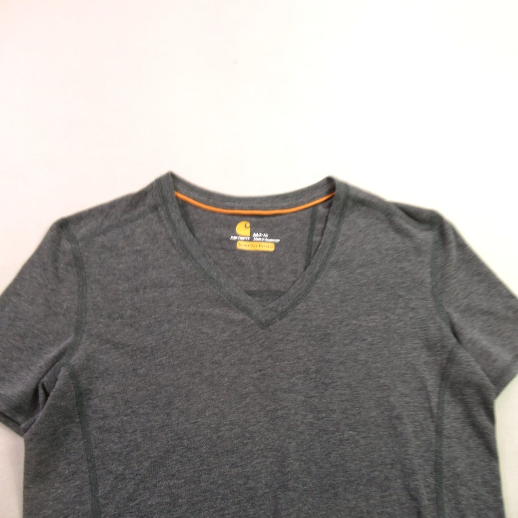 Carhartt Carhartt Womens Medium Shirt Short Sleeve V Neck Pullover Gray Lightweight Size M / US 6-8 / IT 42-44 - 3 Thumbnail