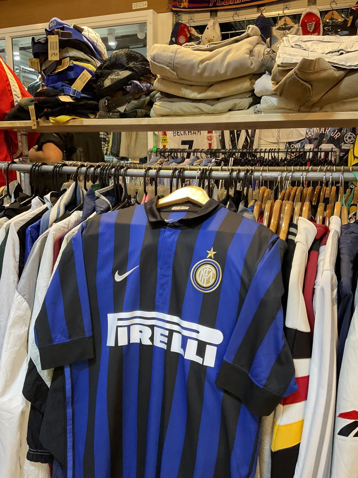 Nike 2014-2015 Inter Milan Home Kit Zanetti 4 Size US M / EU 48-50 / 2 - 2 Thumbnail
