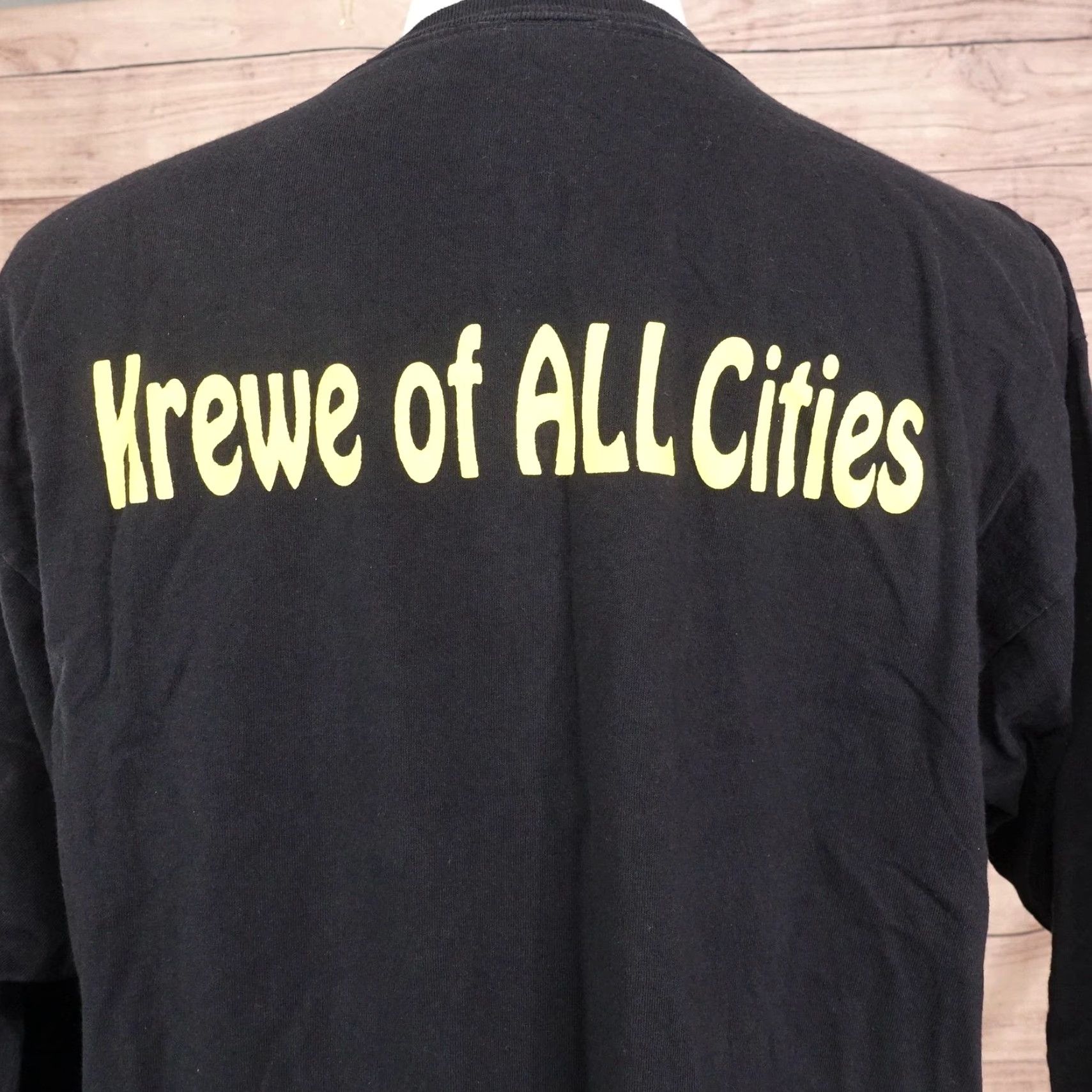 Delta VINTAGE Mardi Gras Soulard St Louis MO Long Sleeve T-Shirt Men XL Black 2000s Festival Krewe Clown Size US XL / EU 56 / 4 - 5 Thumbnail