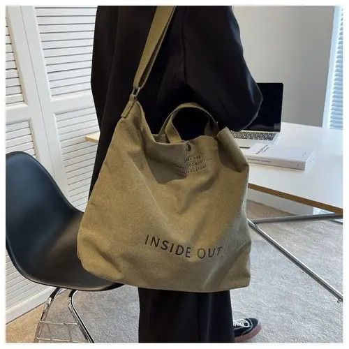 Japanese Brand Tote Bag Vintage Japanese Brand Canvas Shoulder Bag Size ONE SIZE - 1 Thumbnail