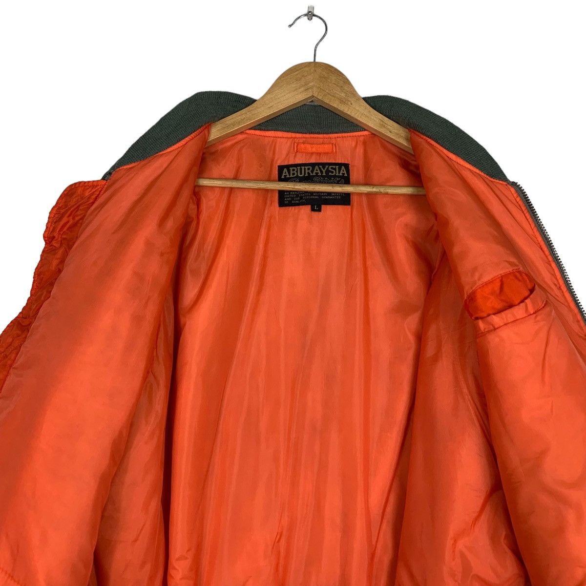Japanese Brand ABURAYSIA Green Bomber Jacket #1024-C46 Size US L / EU 52-54 / 3 - 12 Thumbnail