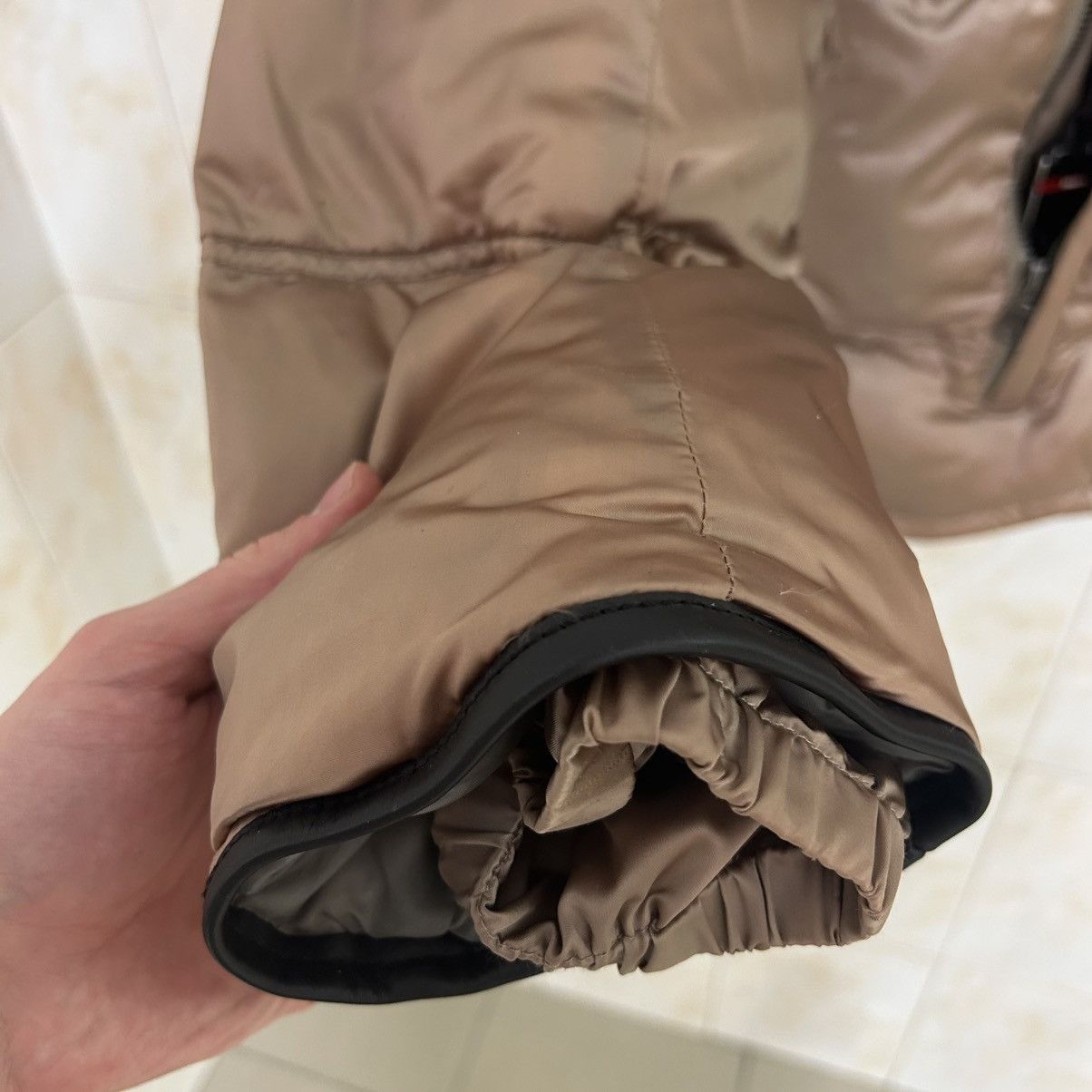 Prada Prada Down Puffer Jacket Made in Italy Pink Shearling Size L / US 10 / IT 46 - 8 Thumbnail