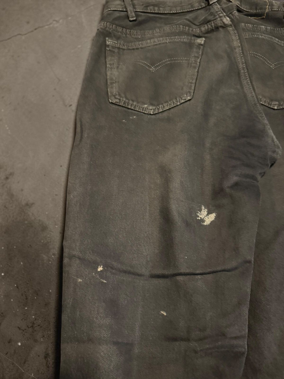 Levi's Vintage Levi's Destroyed Black Jeans Size US 32 / EU 48 - 6 Thumbnail