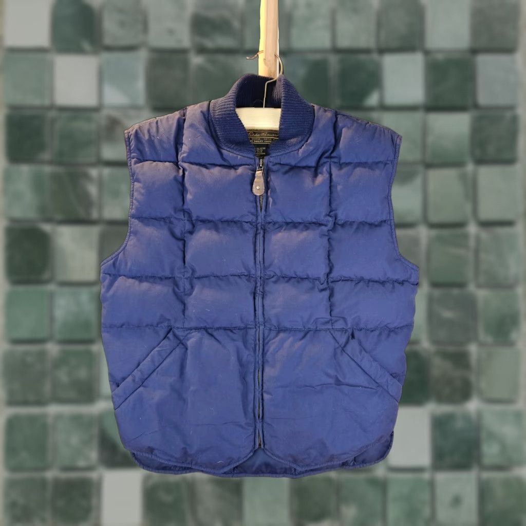 Eddie Bauer VINTAGE Eddie Bauer DOWN VEST BLUE SZ MEDIUM Vest Men M Blue Down Eddie Bauer Puffer Jacket 90s Mens Size US M / EU 48-50 / 2 - 1 Thumbnail