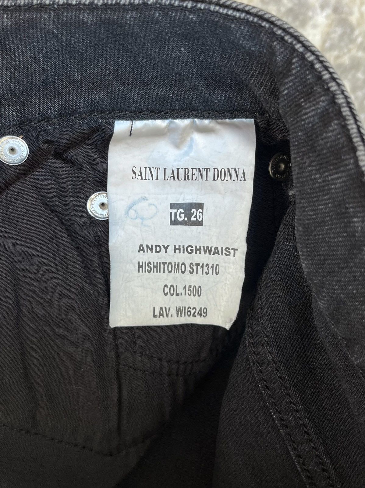Saint Laurent Paris saint laurent sample front zip jeans Size US 27 - 8 Thumbnail