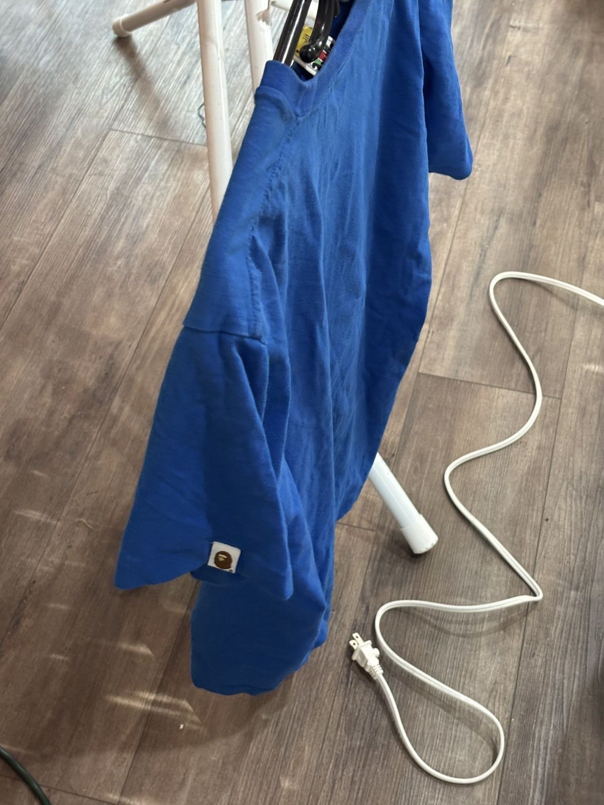Bape A BATHING APE®️ Large College Tee (Blue) Size US L / EU 52-54 / 3 - 4 Thumbnail