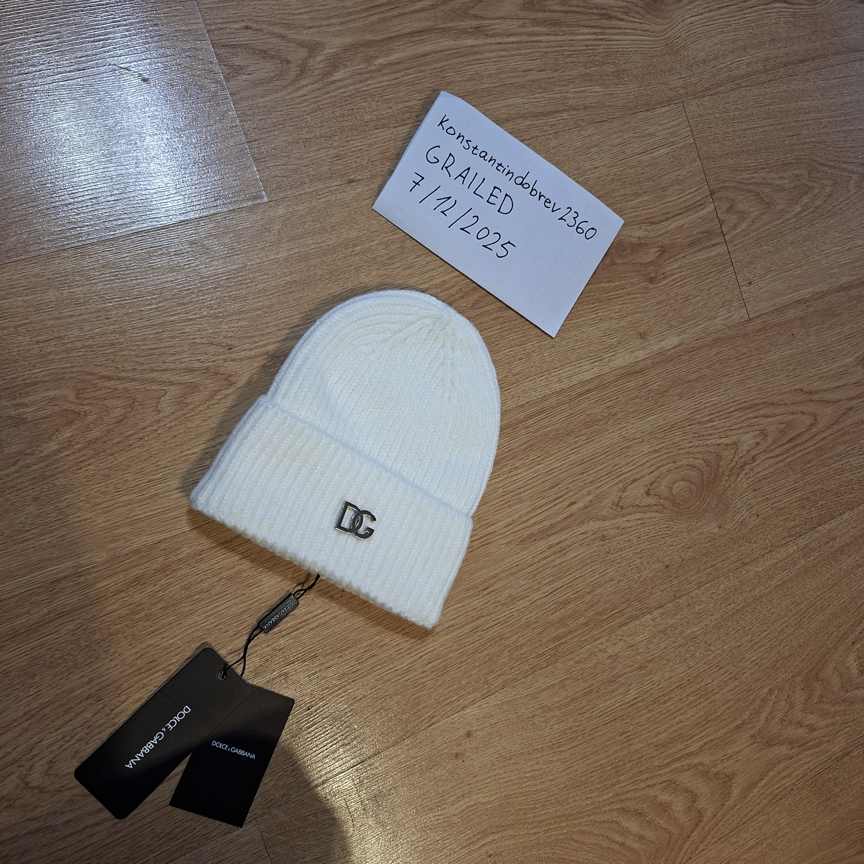 Dolce & Gabbana Dolce Gabbana white hat Size ONE SIZE - 3 Thumbnail